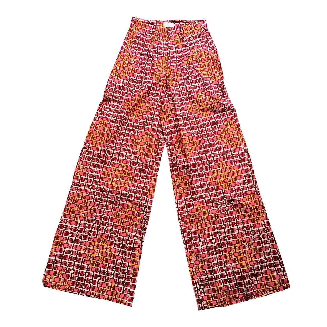 Other Women's African Wax Print Pants Wide Leg Pants Trousers Size 30" / US 8 / IT 44 - 1 Thumbnail