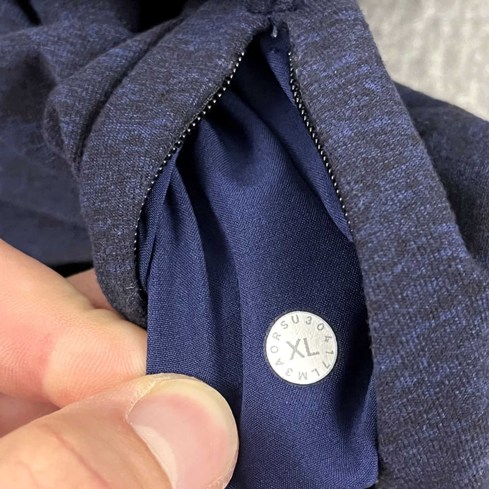 Lululemon Lululemon Surge Warm Half-Zip Pullover Mens XL Blue Performance Active Running Size US XL / EU 56 / 4 - 4 Thumbnail