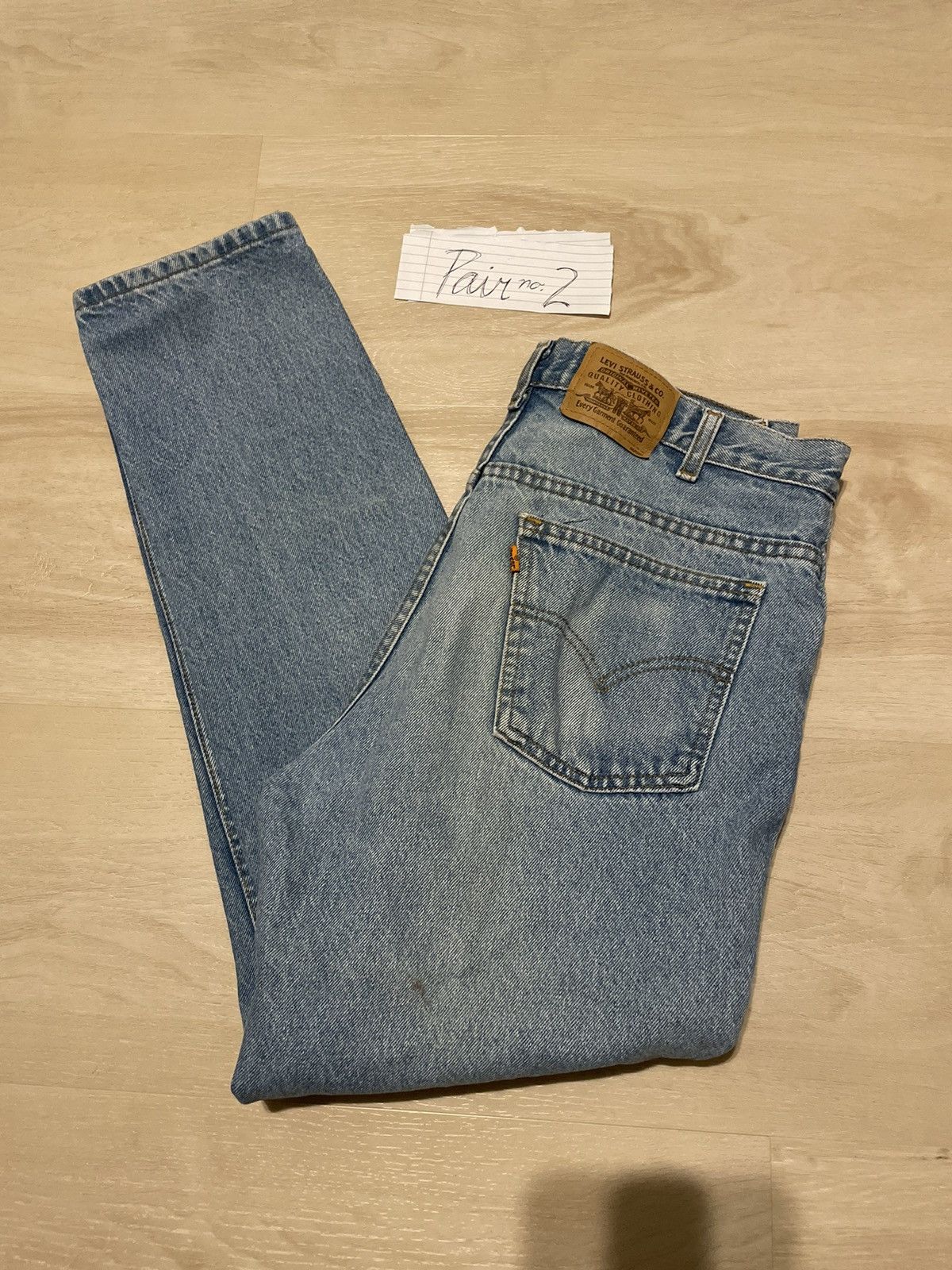 Levi's Levis Orange Tab Light Wash Denim 2 Size US 36 / EU 52 - 7 Thumbnail