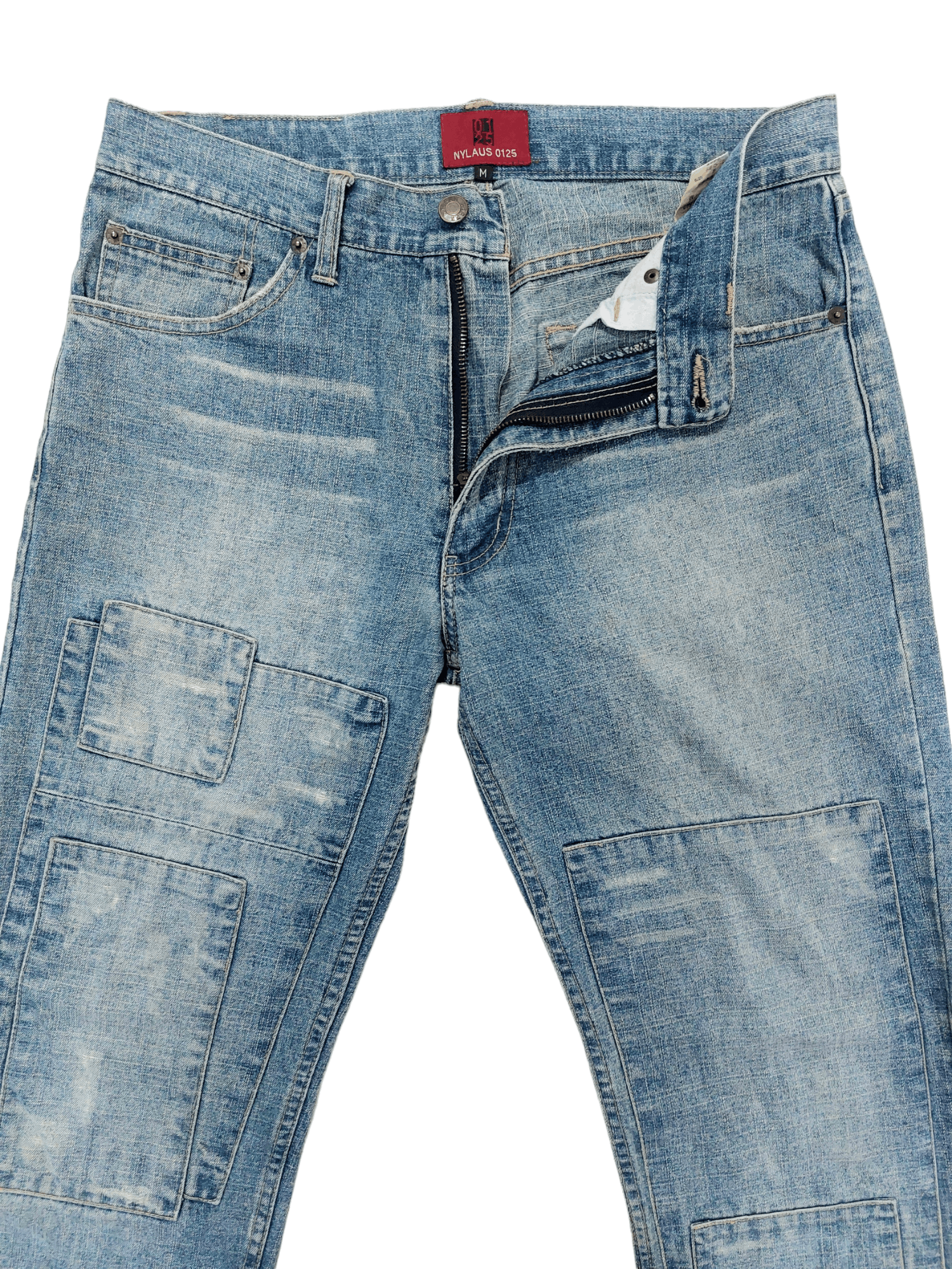 Japanese Brand Nylaus 0125 Patchwork Denim Size US 32 / EU 48 - 3 Thumbnail