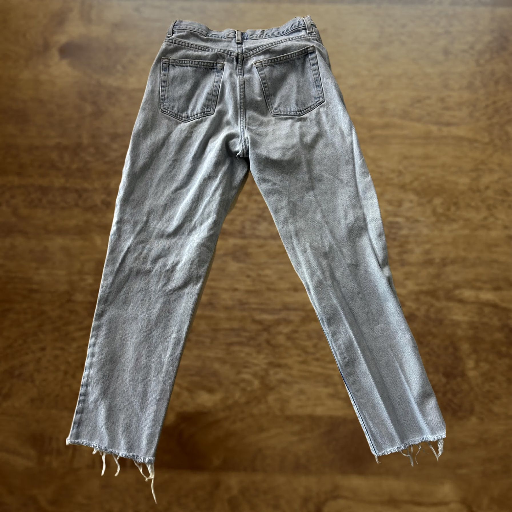 Calvin Klein Calvin Klein Jeans Womens 30x28 Light Wash Mid Rise Distressed Straight Leg Denim Jeans Mens? Size 30" / US 8 / IT 44 - 1 Thumbnail