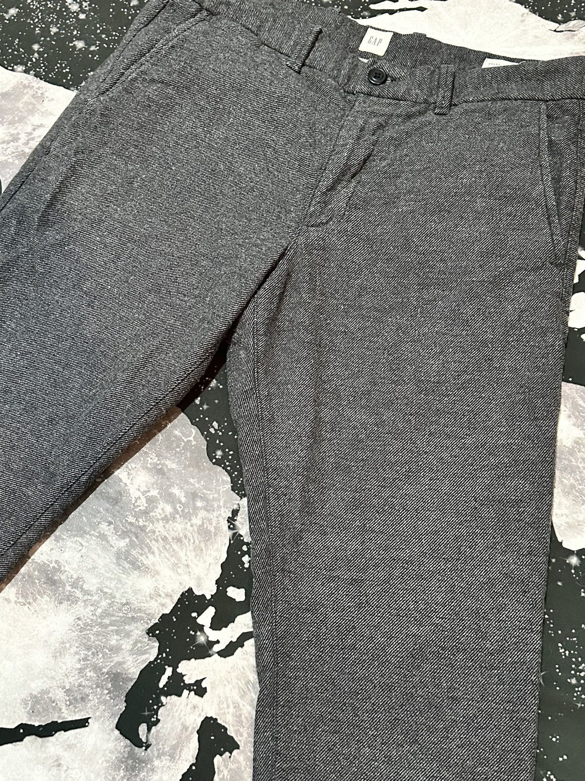 Gap Gap Slim Fit Charcoal Gray Wool Trousers Size US 32 / EU 48 - 2 Thumbnail