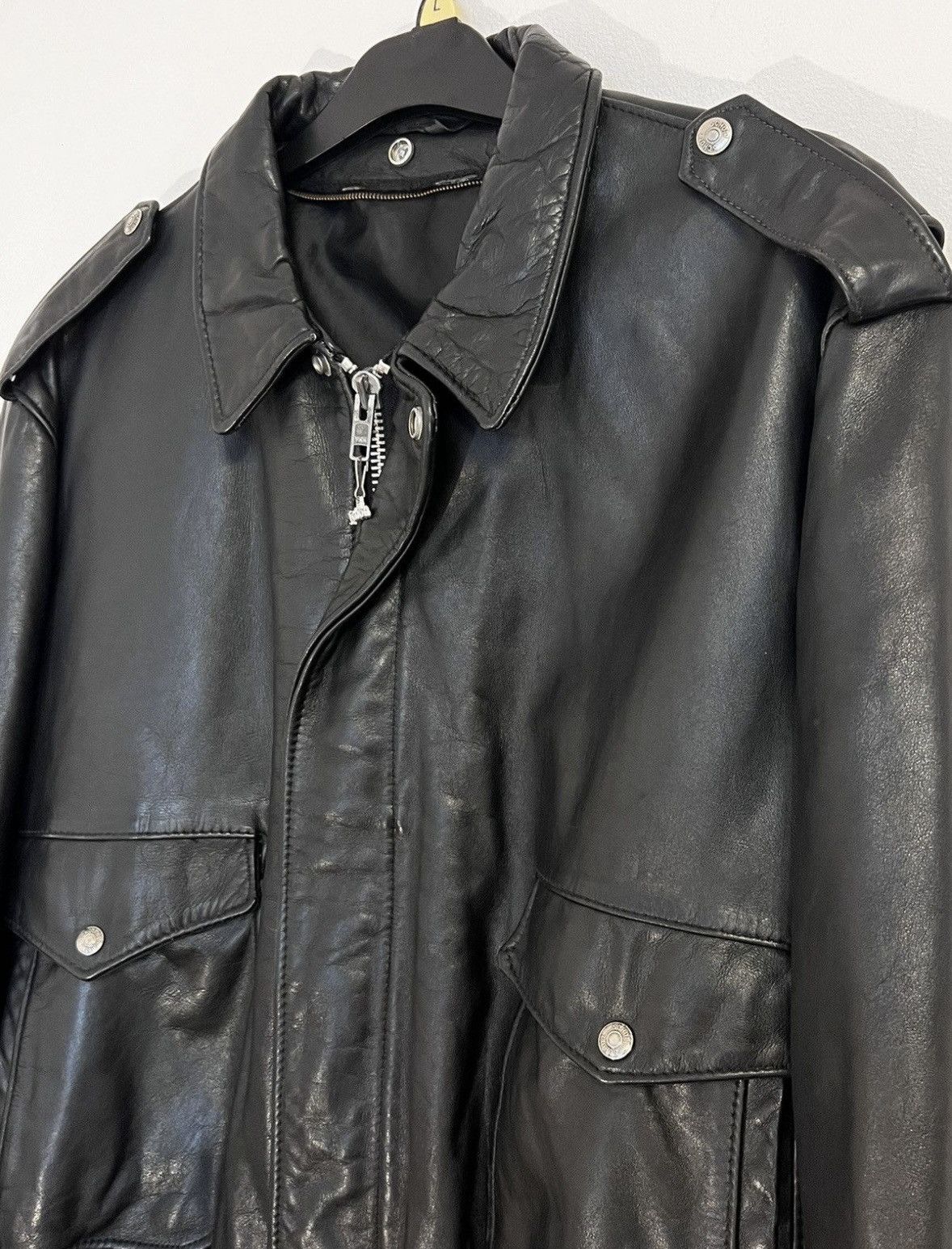Schott Vintage Iconic Schott A2 Aviator Leather 21 Jacket Rare USA Size US L / EU 52-54 / 3 - 5 Thumbnail