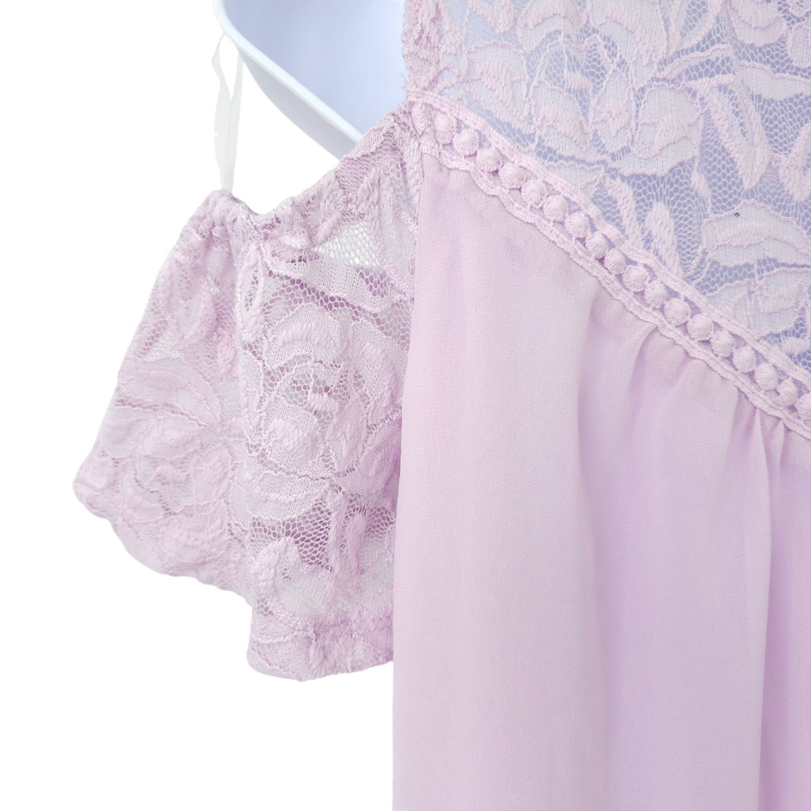 Other As U Wish Shift Dress S Lace Cold Shoulder Cottagecore Roman Size S / US 4 / IT 40 - 13 Thumbnail