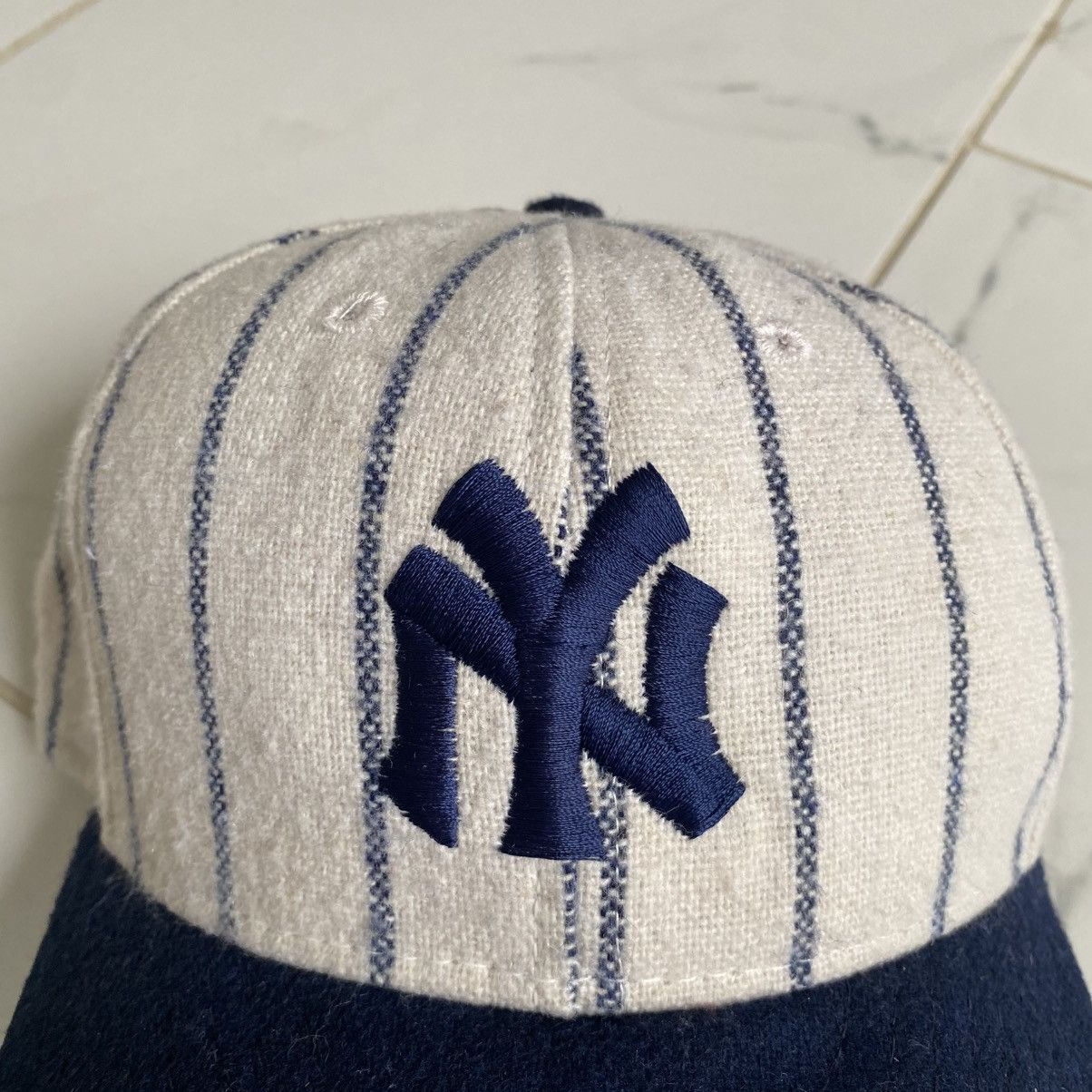 American Needle Vintage 1990s New York Yankees Pinstripe Fitted 7 1/8 Cap Size ONE SIZE - 3 Thumbnail