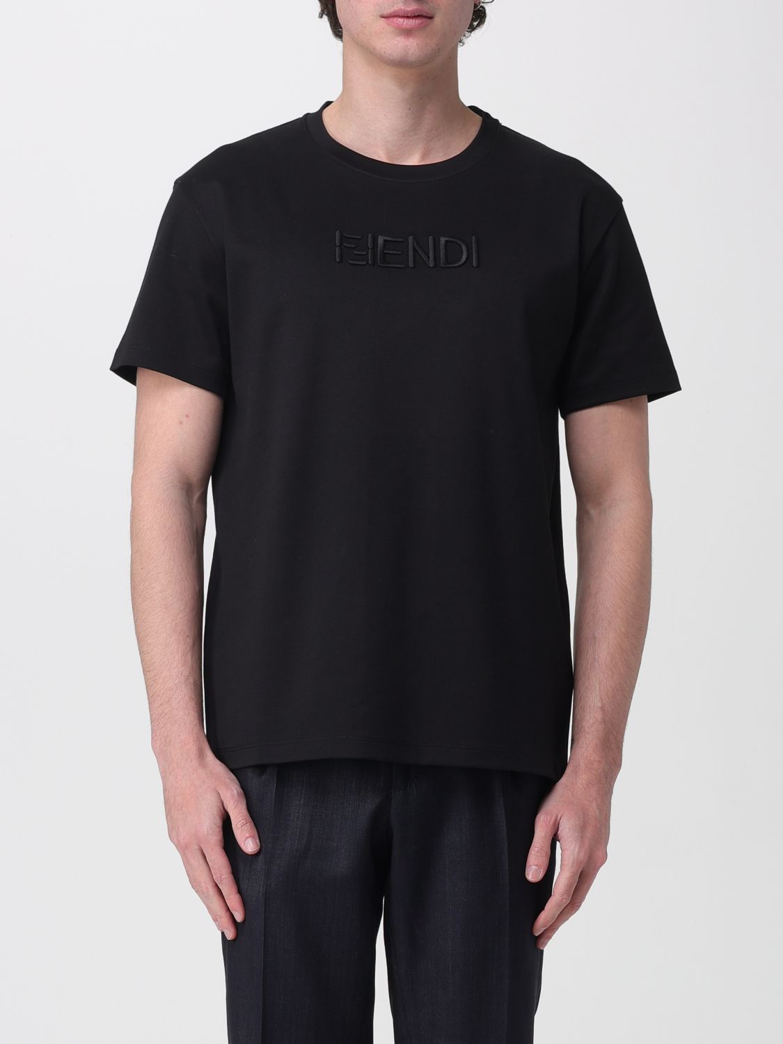 Fendi Fendi T-Shirt Men Black Size US L / EU 52-54 / 3 - 1 Thumbnail