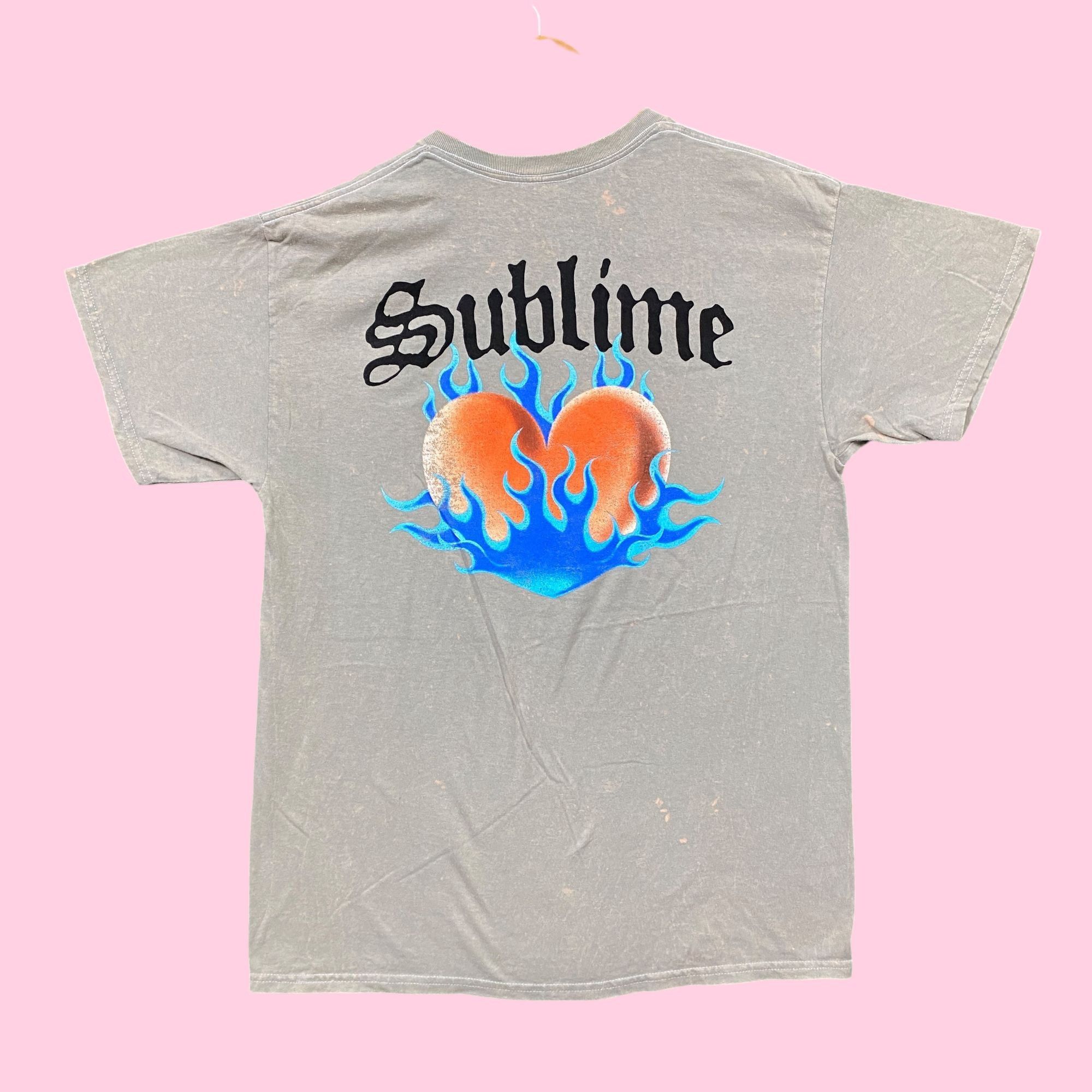 Sublime Sublime Burning Heart Rock Band Mineral Wash Tee L Size US L / EU 52-54 / 3 - 1 Thumbnail