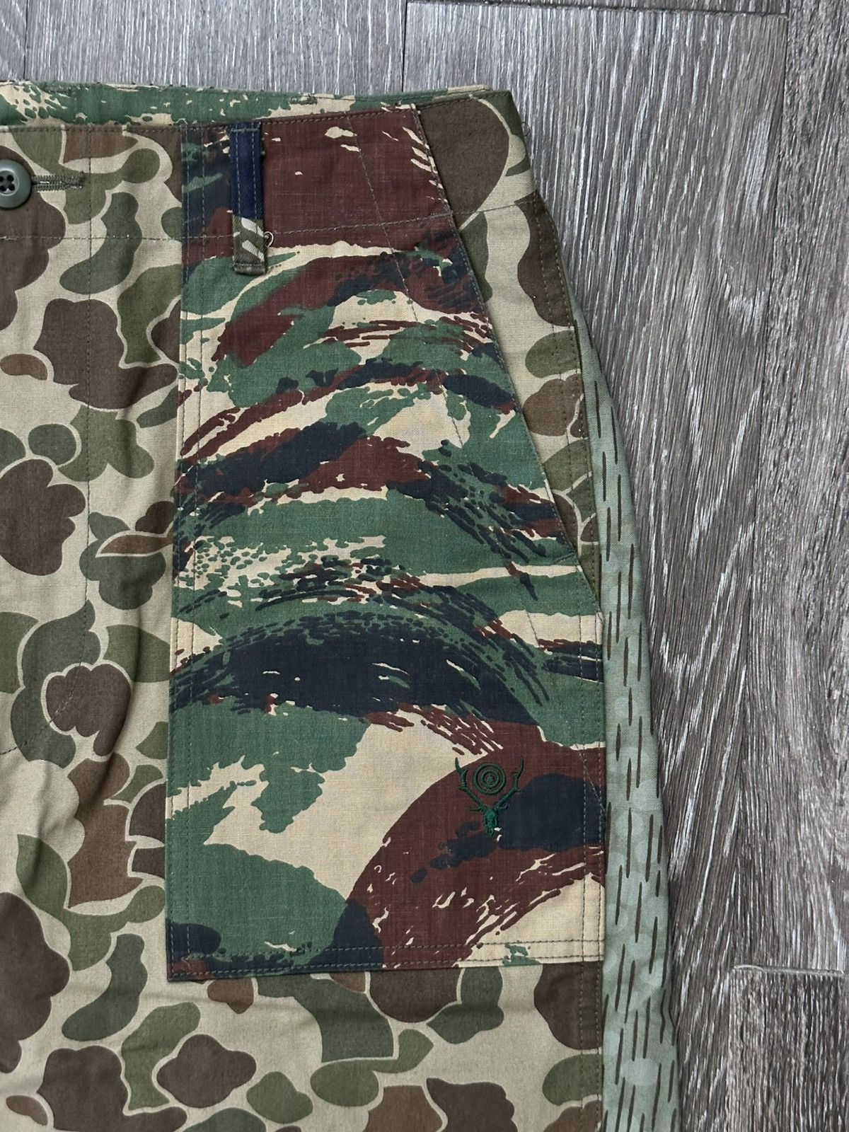 SOUTH2 WEST8 Fatigue Pants Crazy Camo Nepenthes