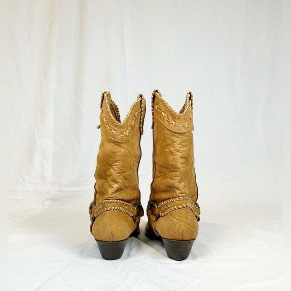 Other Leather Craft Tan Suede Boho Western Boots Size US 6.5 / IT 36.5 - 5 Thumbnail