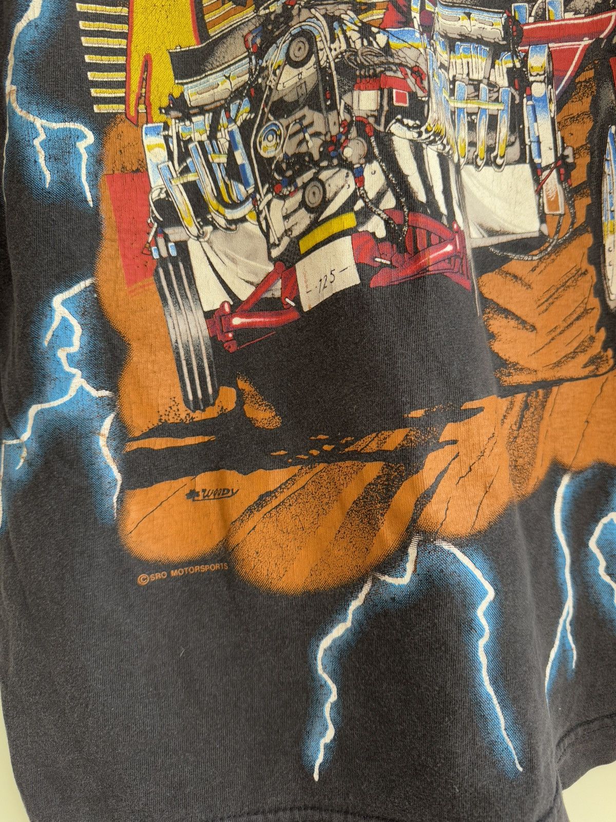 Vintage Very Rare 90’s Gods Of Thunder Hot Rod T-shirt Vintage Tee Size US L / EU 52-54 / 3 - 17 Thumbnail