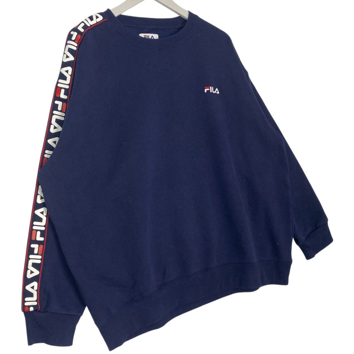 Vintage Vintage Fila Crewneck Sweathirt NavyBlue Pullover Jumper SzL Size US L / EU 52-54 / 3 - 3 Thumbnail