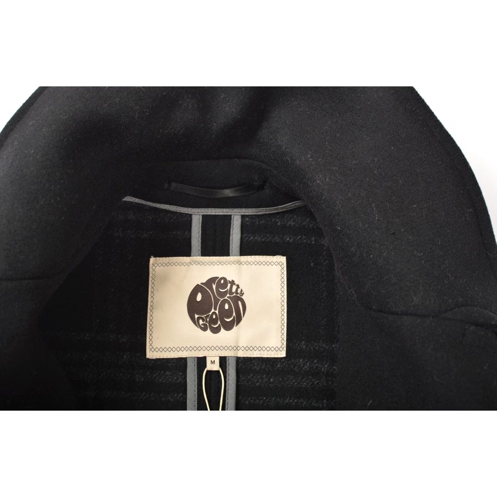 Pretty Green Pretty Green Double Breasted Wool Blend Pea Coat Women M Black Size M / US 6-8 / IT 42-44 - 5 Thumbnail