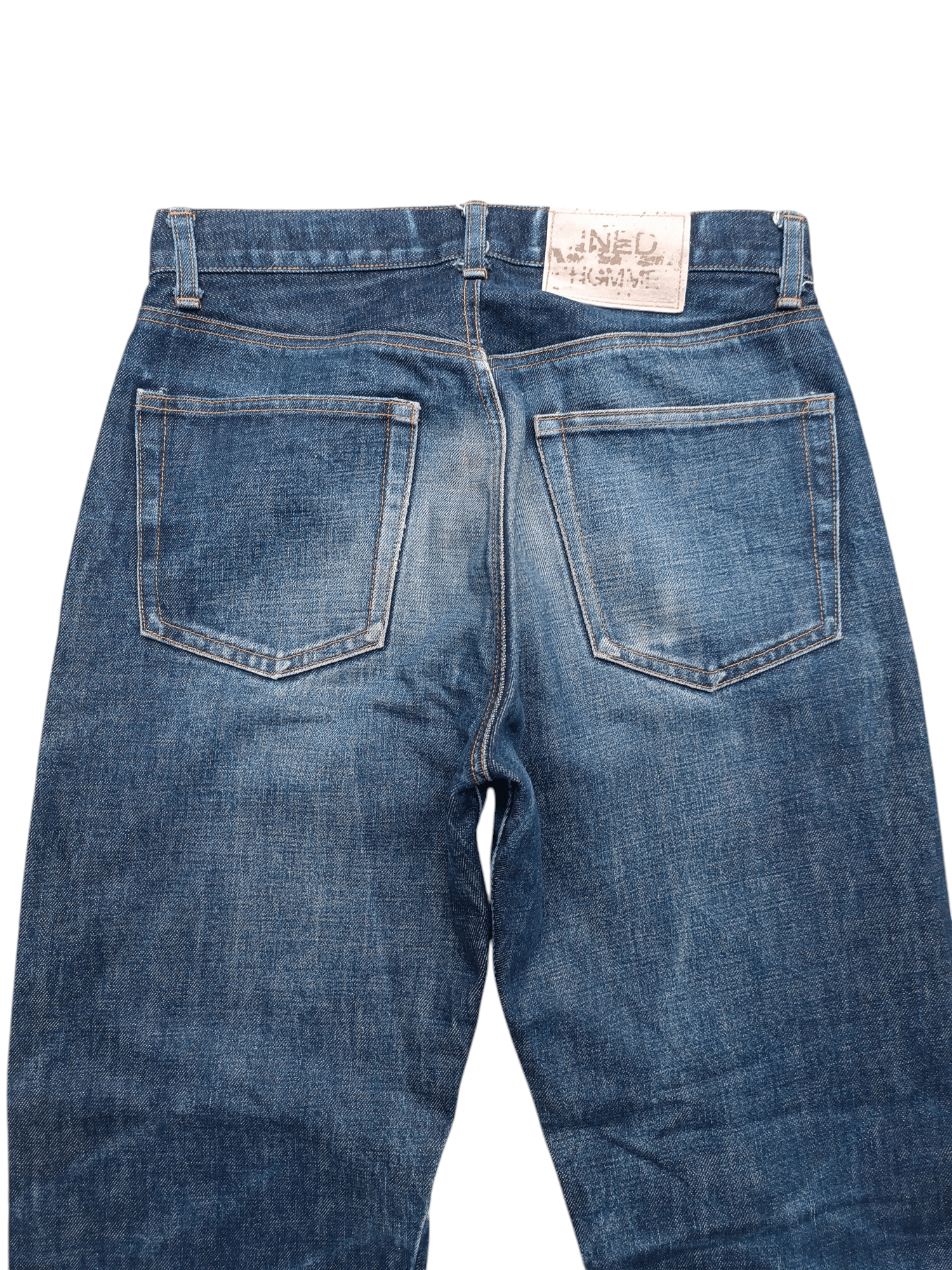 Vintage × Yohji Yamamoto Vintage INED Homme Distressed Selvedge Jeans Size US 29 - 11 Thumbnail