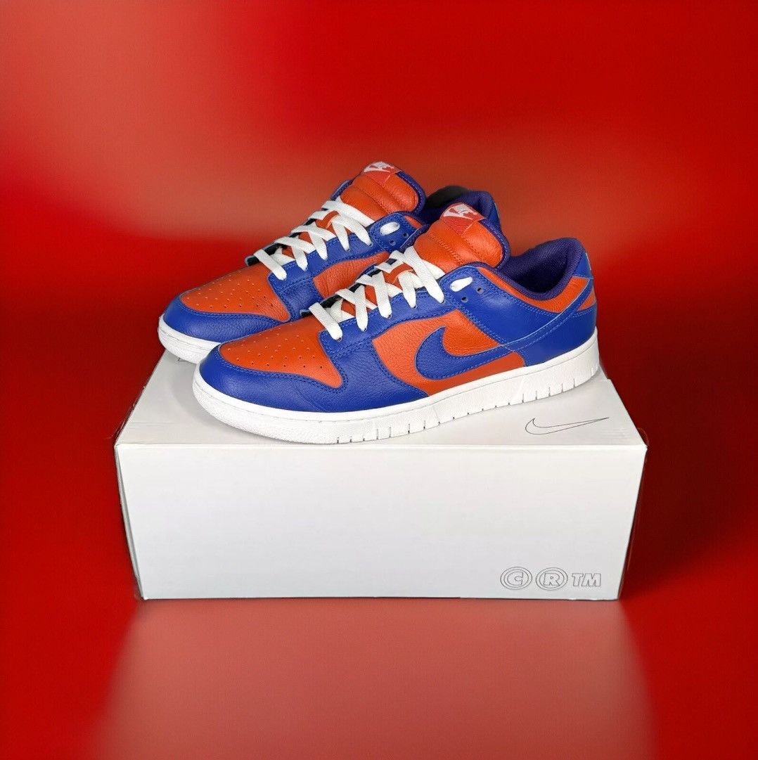 image of Nike Dunk Low By You Unlocked Red/blue Us12 Shoes in Blue/Red, Men's