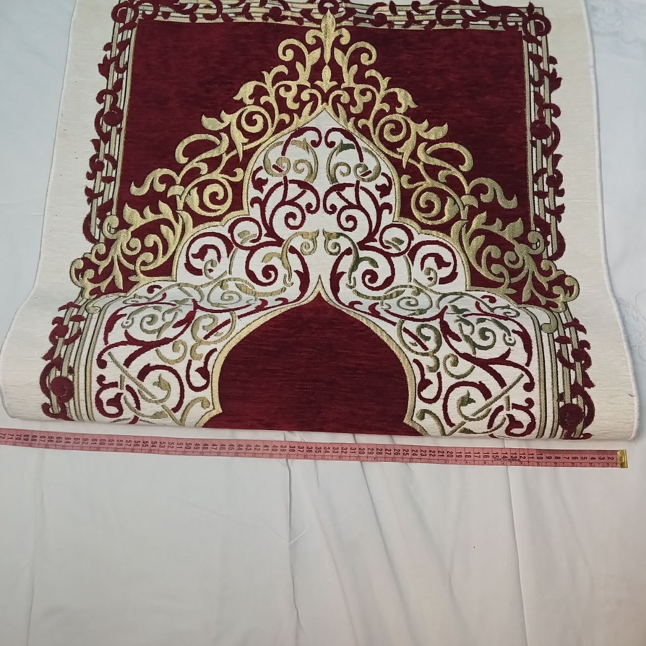Vintage Luxury Islamic Prayer Rug Velvet Prayer egyptian Materials Size ONE SIZE - 3 Thumbnail