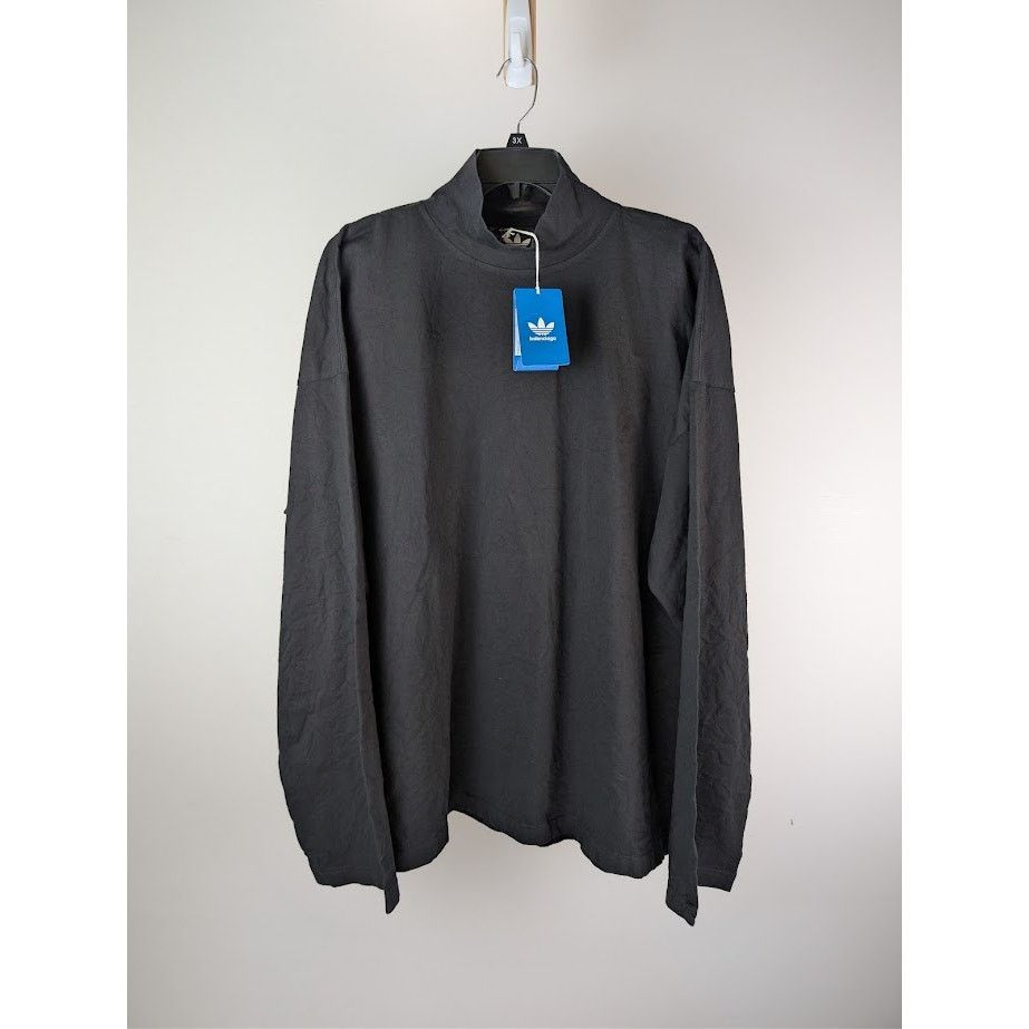 Adidas × Balenciaga o1rshd1 Mountain Embro Vintage Jersey Crewneck Black/White Size US M / EU 48-50 / 2 - 1 Thumbnail