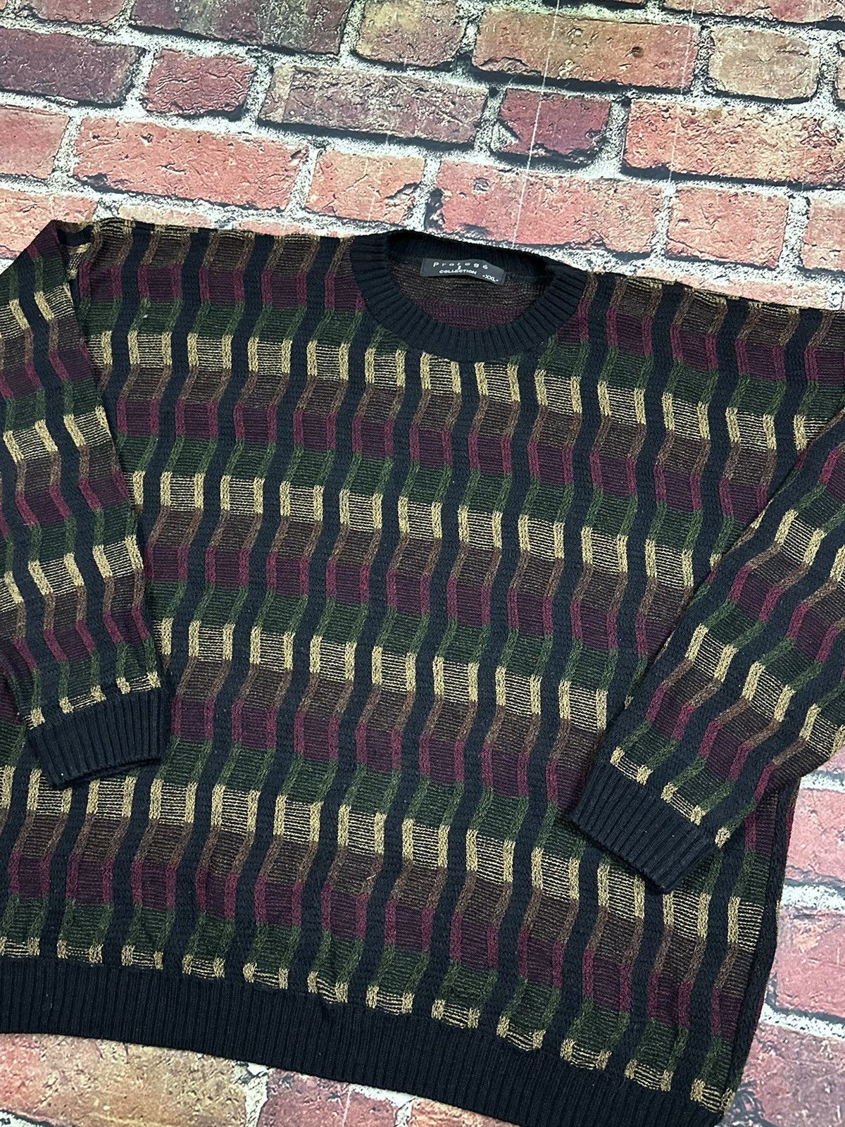 Protege Vintage Protege Collection Sweater Textured 3D Coogi Style Size US XXL / EU 58 / 5 - 5 Thumbnail