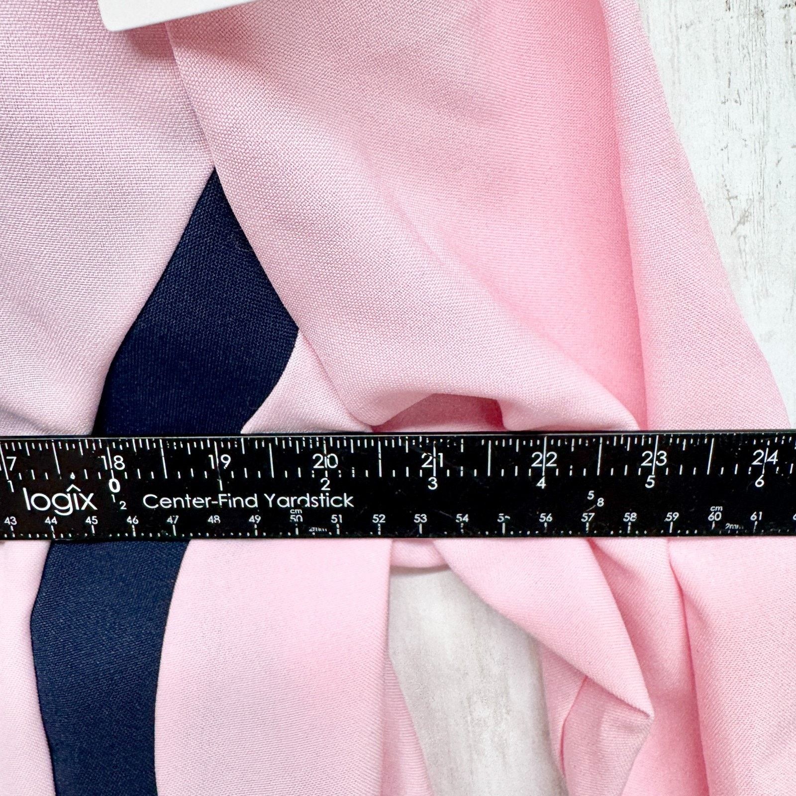 Vintage Vtg Olivia Matthews Jacket Size 14P Light Pink Navy Blazer Size XL / US 12-14 / IT 48-50 - 7 Thumbnail
