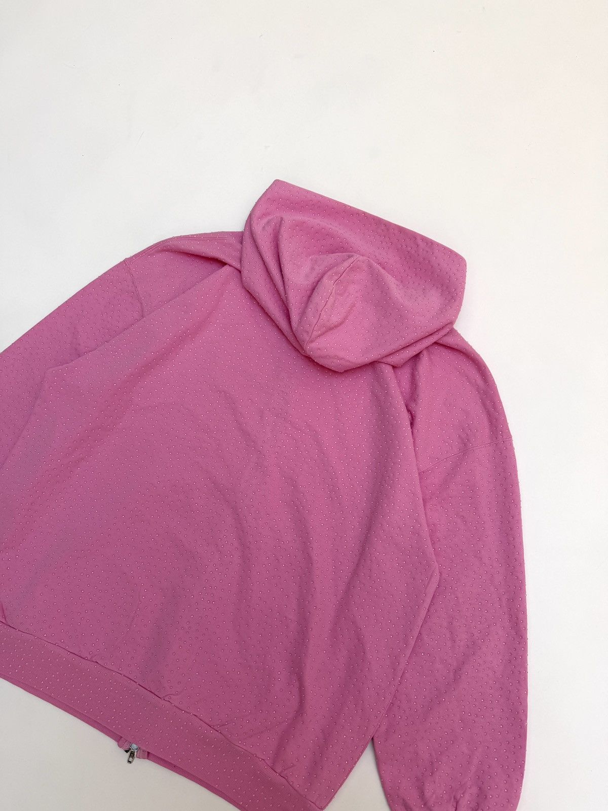 Balenciaga Balenciaga All Over Rhinestone Pink Zip Up Hoodie Size US S / EU 44-46 / 1 - 5 Thumbnail