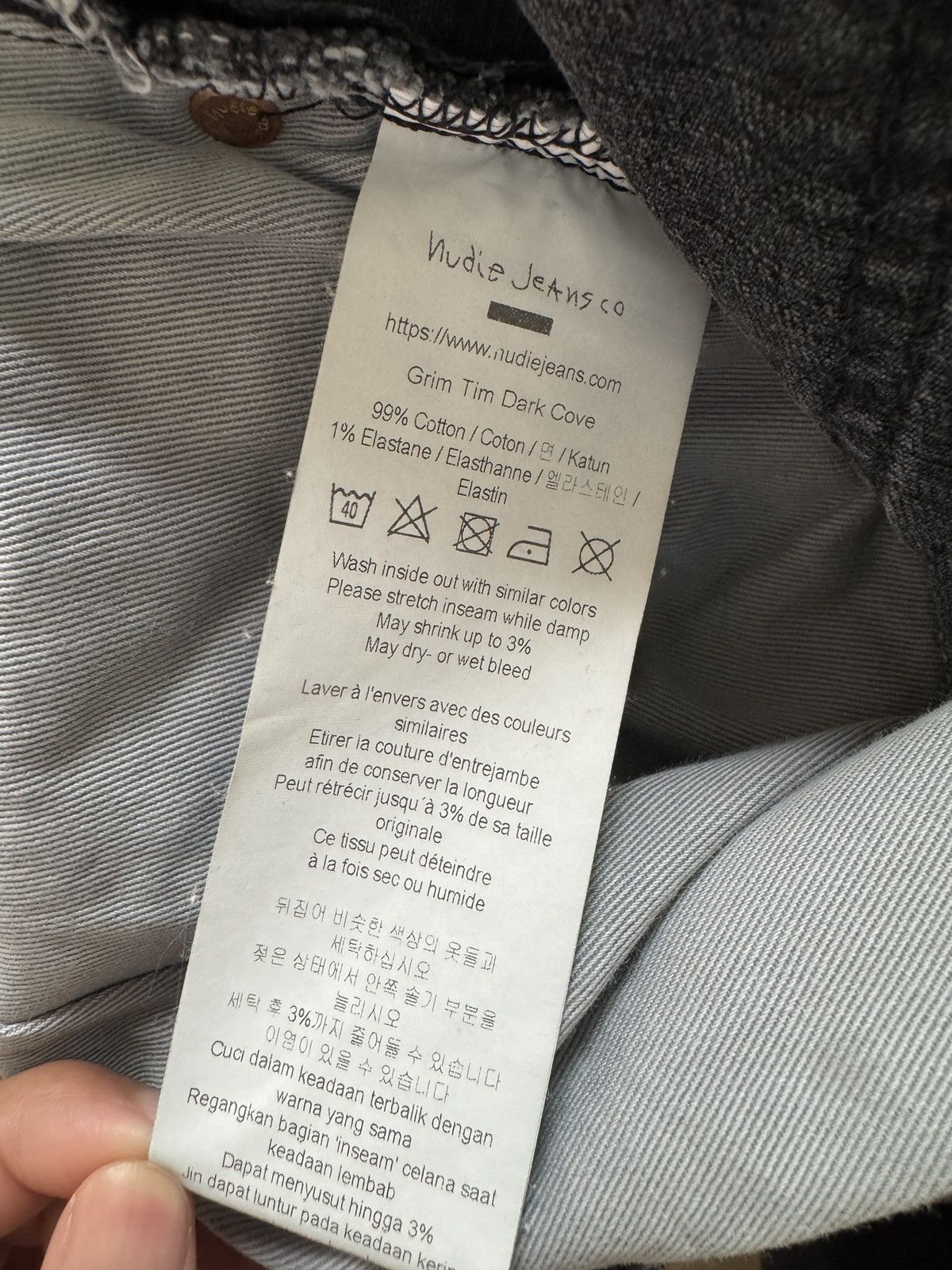 Nudie Jeans Nudie Grim Tim Jeans Size US 30 / EU 46 - 4 Thumbnail