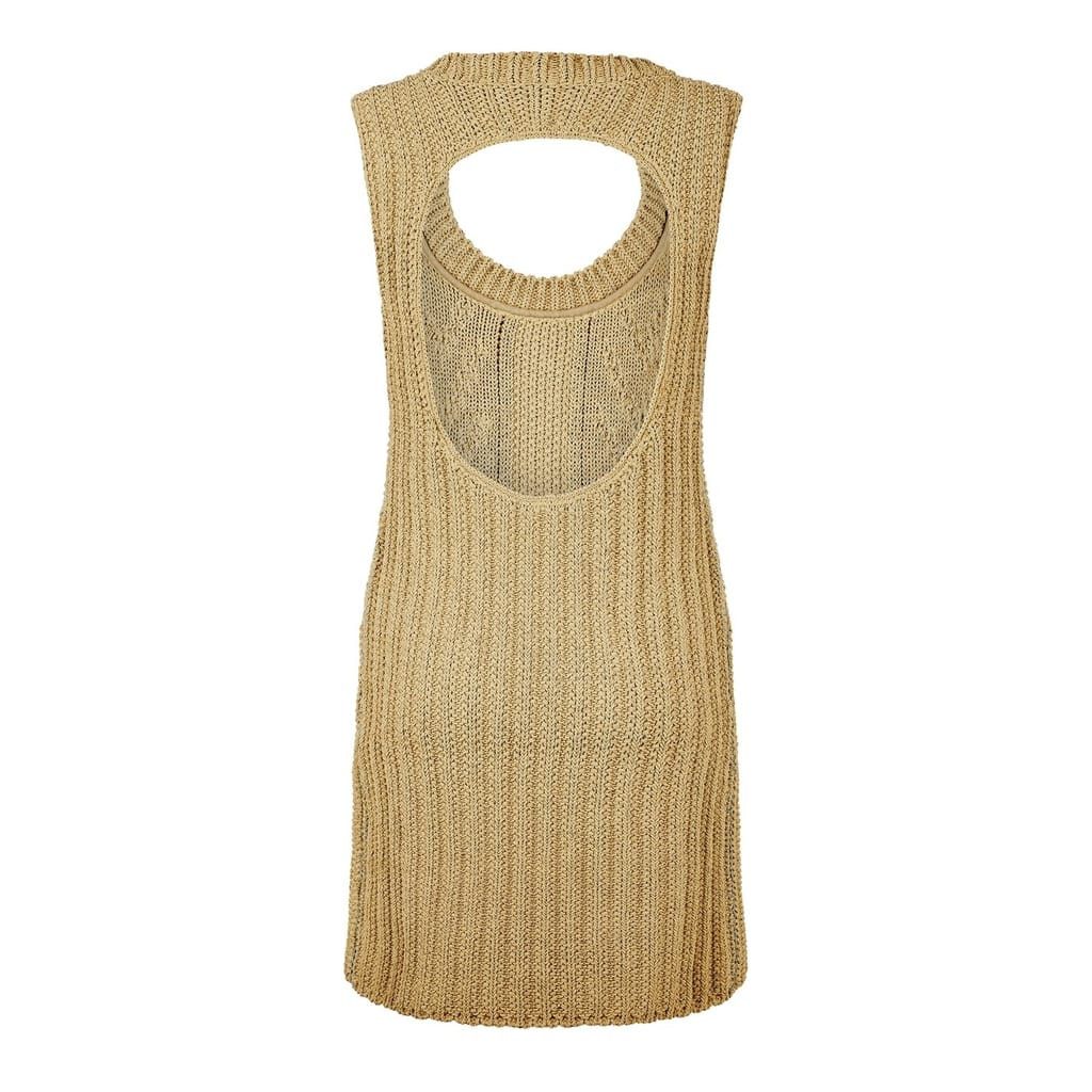 Bottega Veneta Bottega Veneta Scoop Neck Knee Length Dress in Neutral Size M / US 6-8 / IT 42-44 - 3 Thumbnail