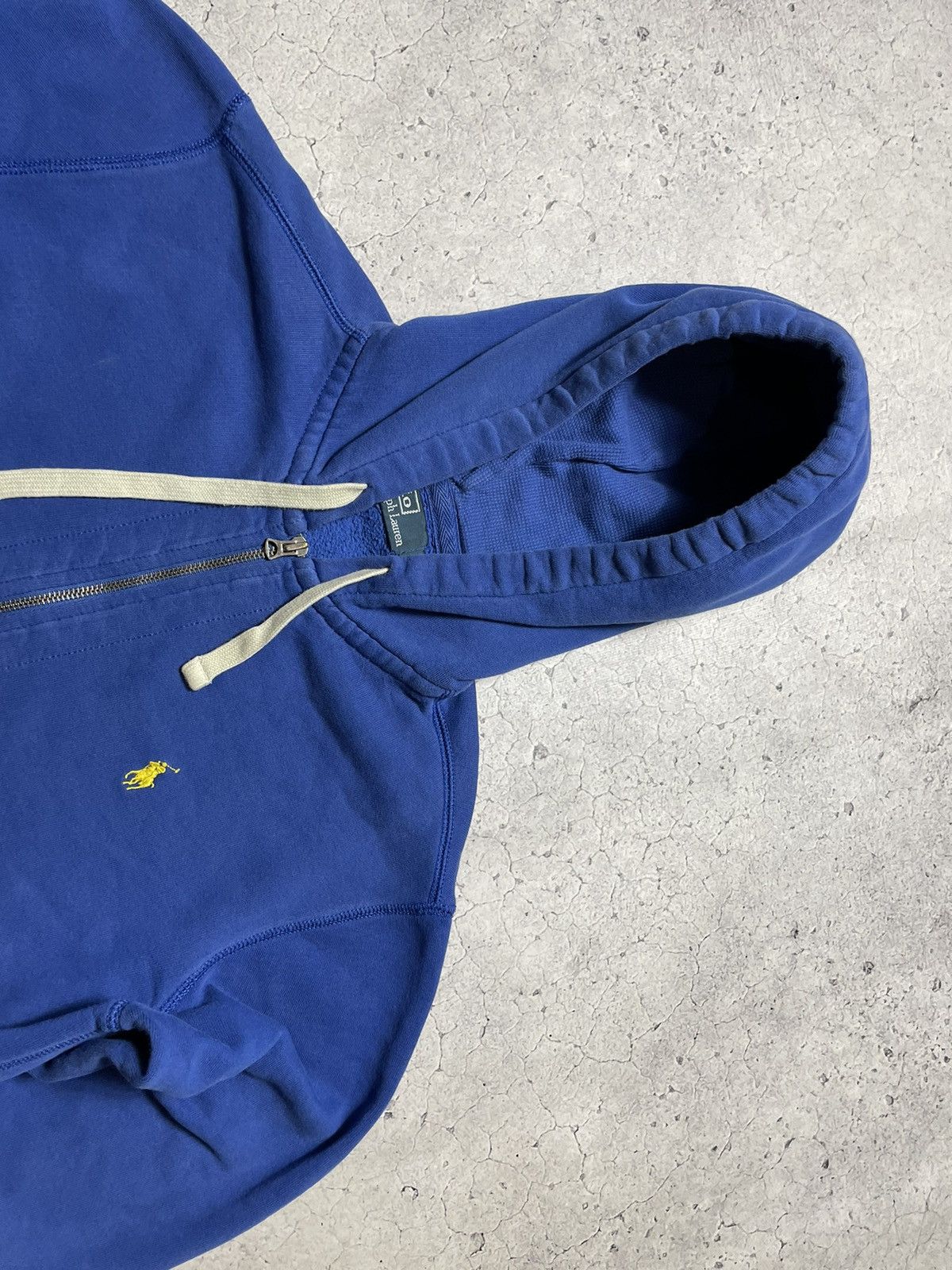 Polo Ralph Lauren × Ralph Lauren × Vintage Vintage Blue Zip Up Hoodie Polo Ralph Lauren Hype PRL Y2K Size US S / EU 44-46 / 1 - 5 Thumbnail