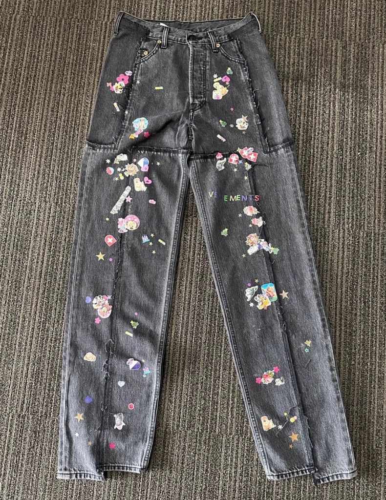 Vetements SizeS levis Destroyed Patchwork Deconstructed Sti