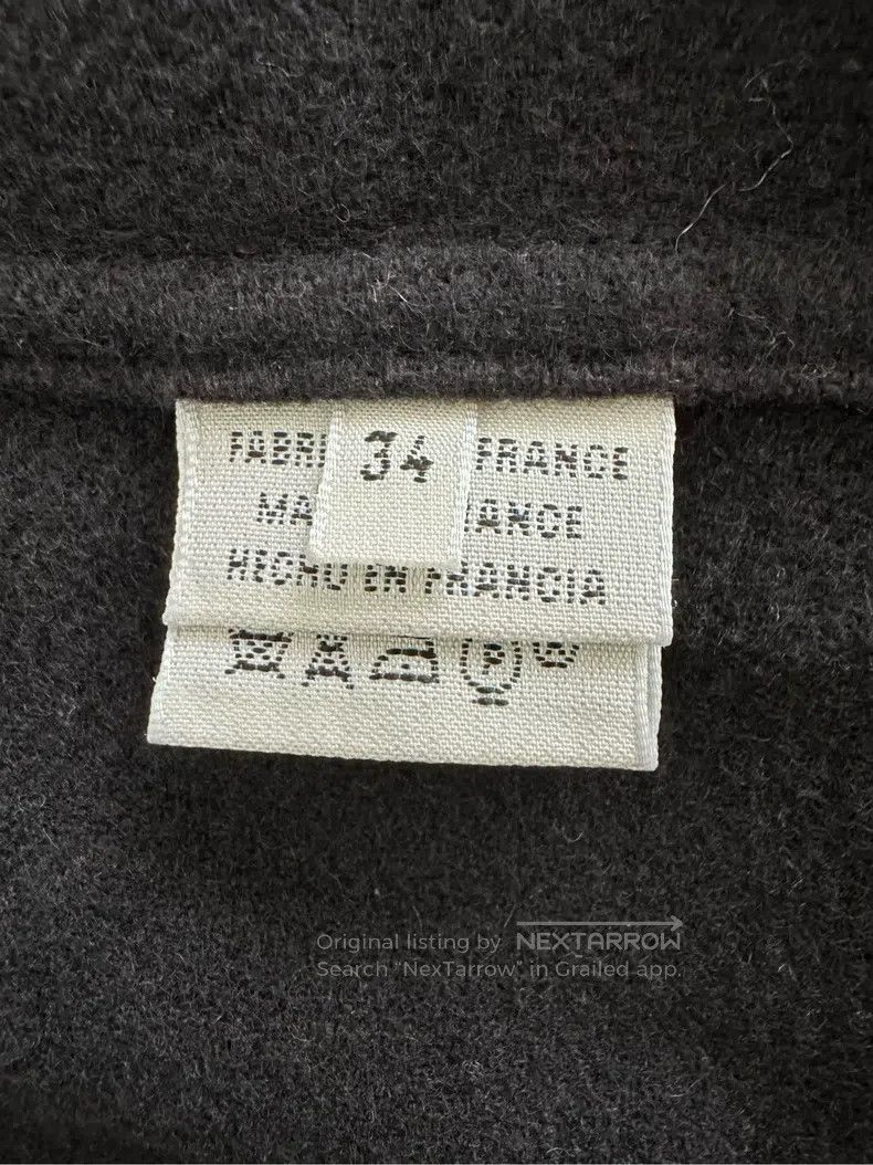 Hermes Hermes Casual Comfortable Velvet Long Coat, Black Size XXS / US 00 / IT 34 - 9 Thumbnail
