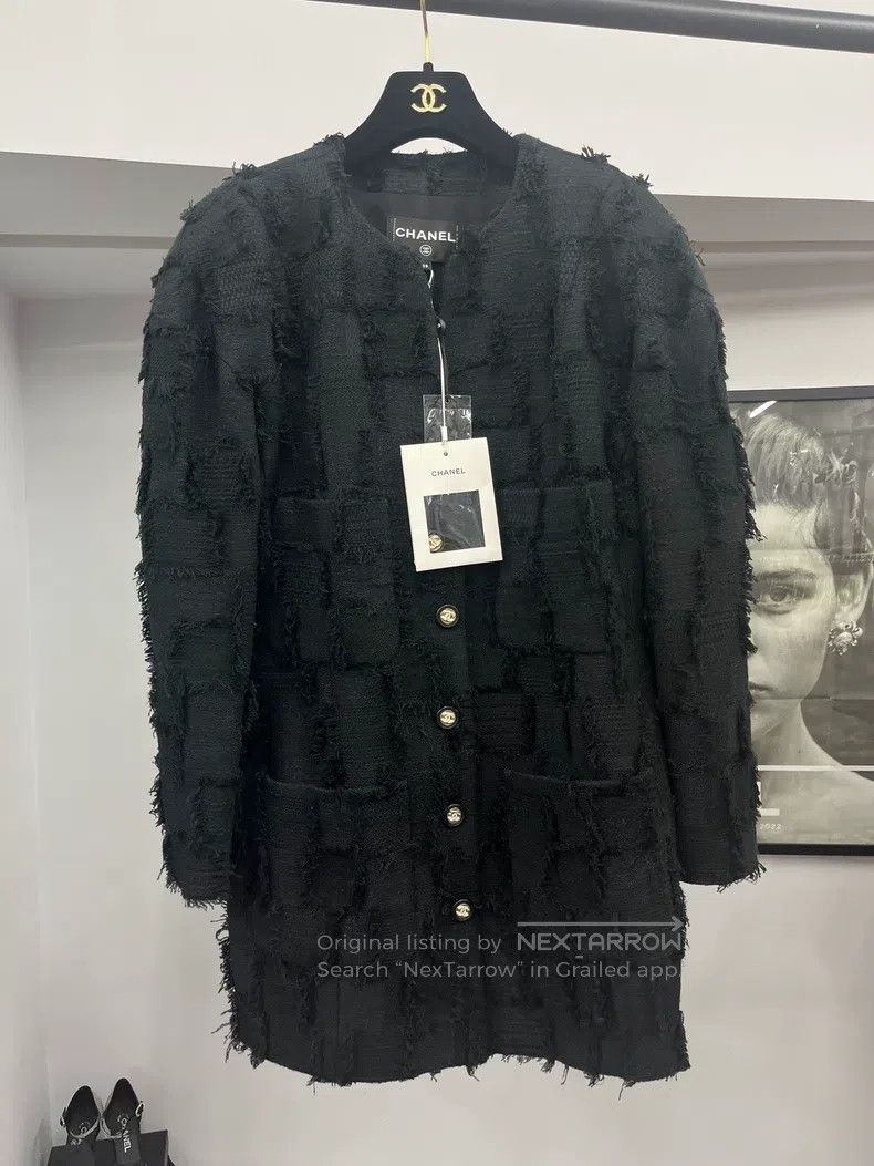 Chanel Chanel 21S spring black tassel four-pocket jacket Size XS / US 0-2 / IT 36-38 - 1 Thumbnail