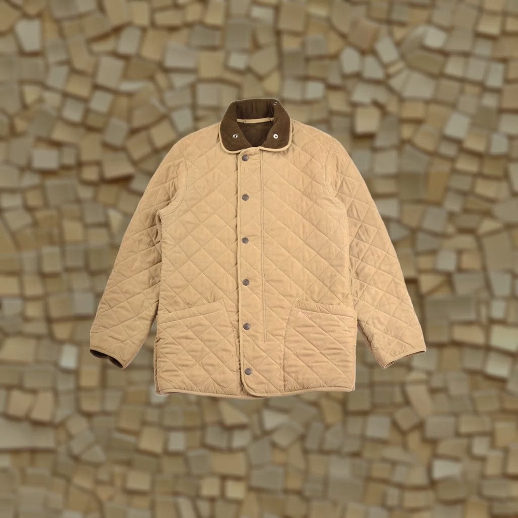 Barbour BARBOUR D2020 Microfibre Polarquilt T Long Quilted Jacket, Beige, Size S, Men, Jacket, Quilted, Long, Polyester, Fleece Lined Size US S / EU 44-46 / 1 - 1 Thumbnail
