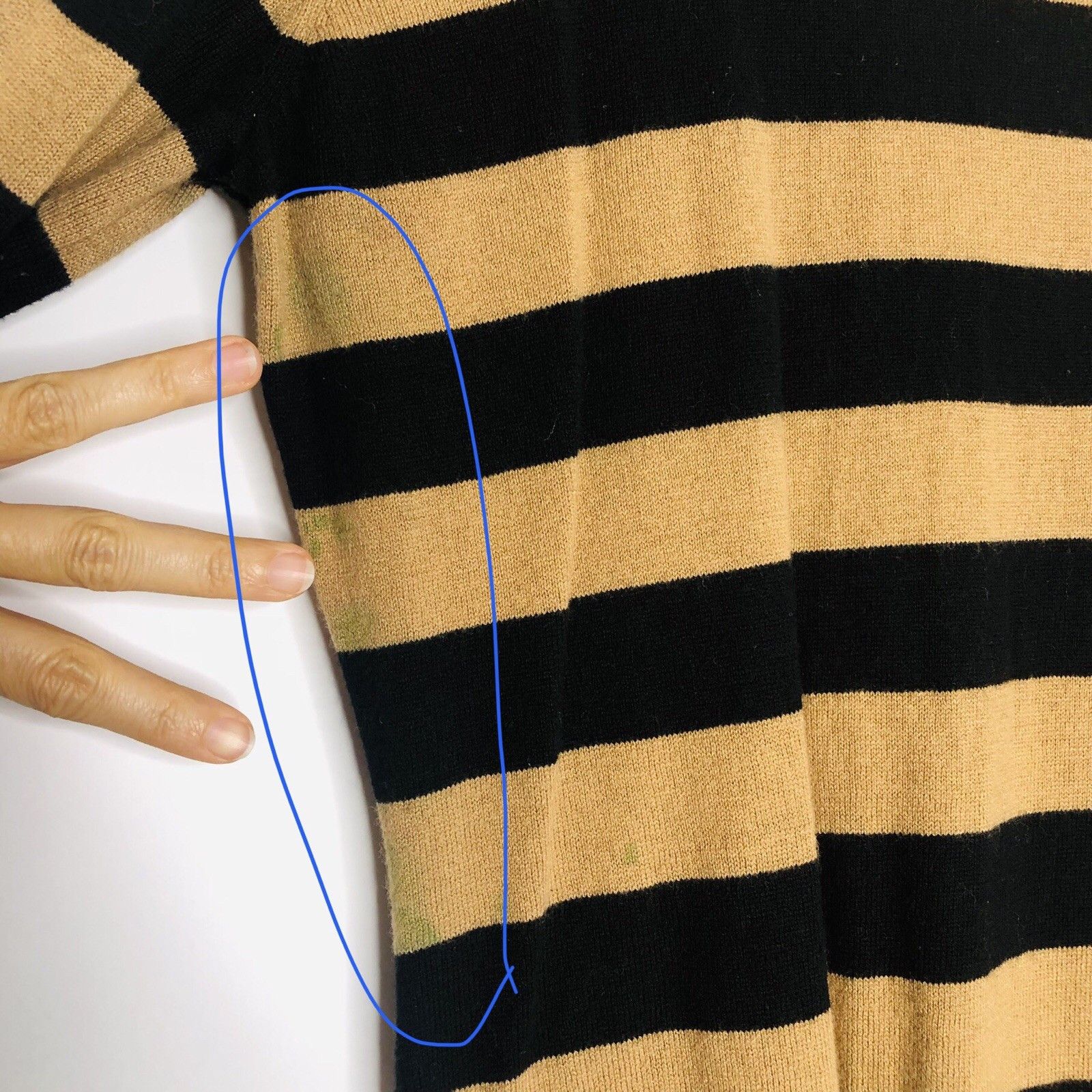 Merona Merona Women Brown Black Sweater Dress XL Stripe 3/4 Sleeve Size XL / US 12-14 / IT 48-50 - 5 Thumbnail