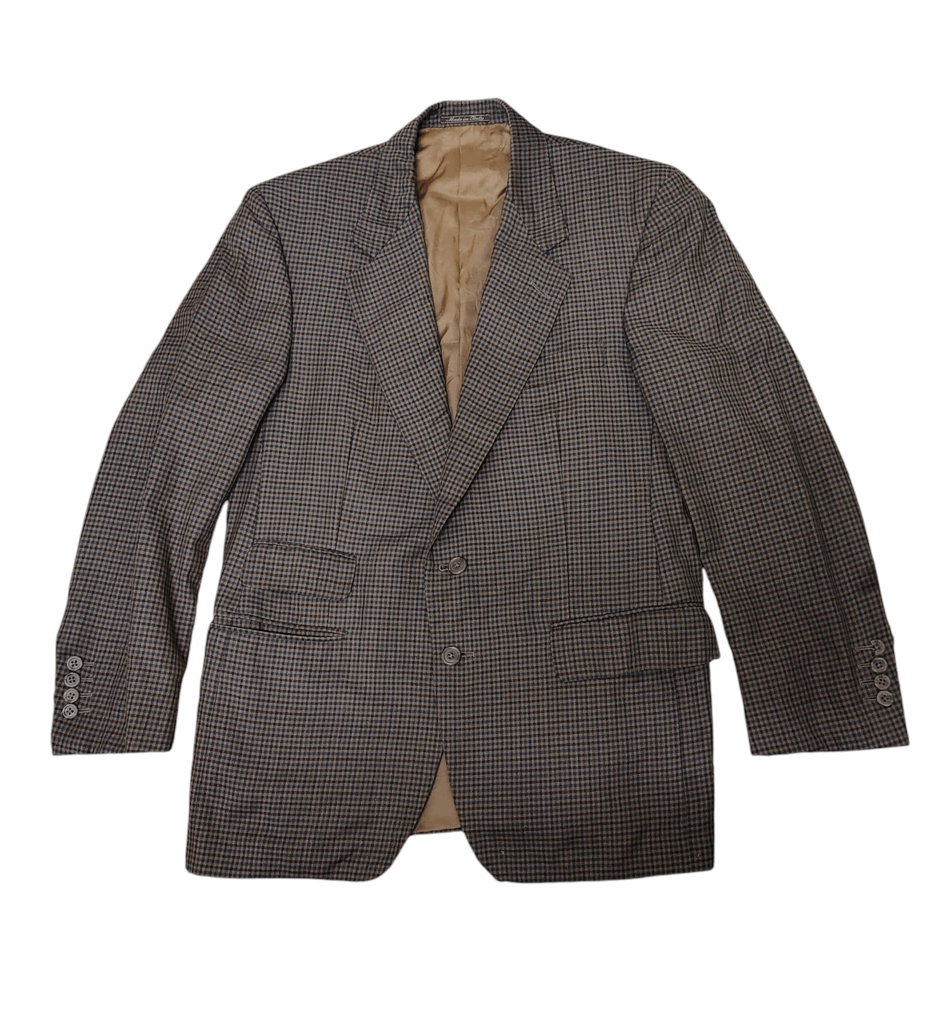 Alfred Dunhill Dunhill Wool Plaid Super 100's Fine Worsted Coat Blazer Size US M / EU 48-50 / 2 - 1 Thumbnail