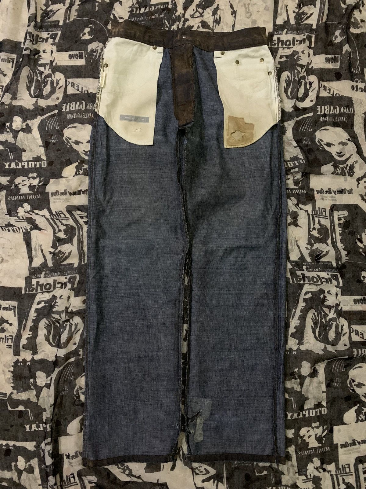 Japanese Brand 💥Japanese Avant Garde ADD’s Cloth Waxed Denim Size US 30 / EU 46 - 9 Thumbnail