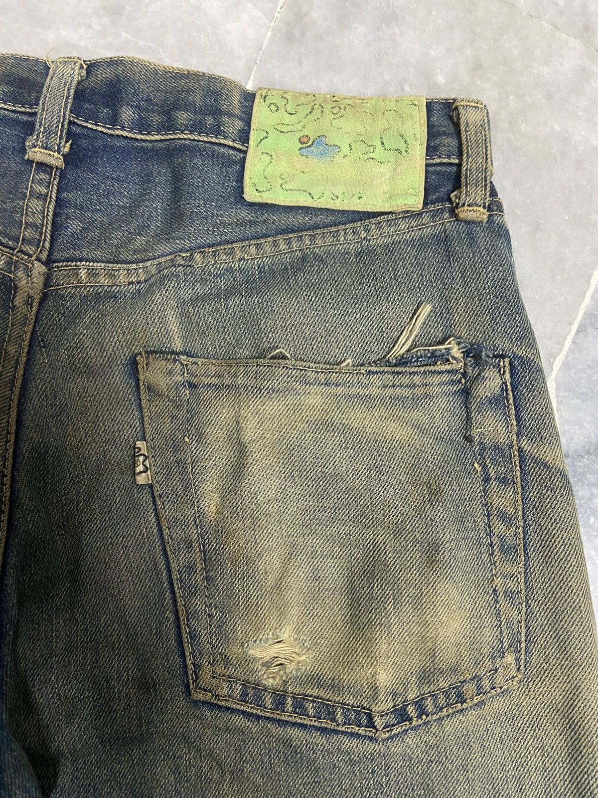 Japanese Brand Bleach distressed jeans Size US 28 / EU 44 - 9 Thumbnail