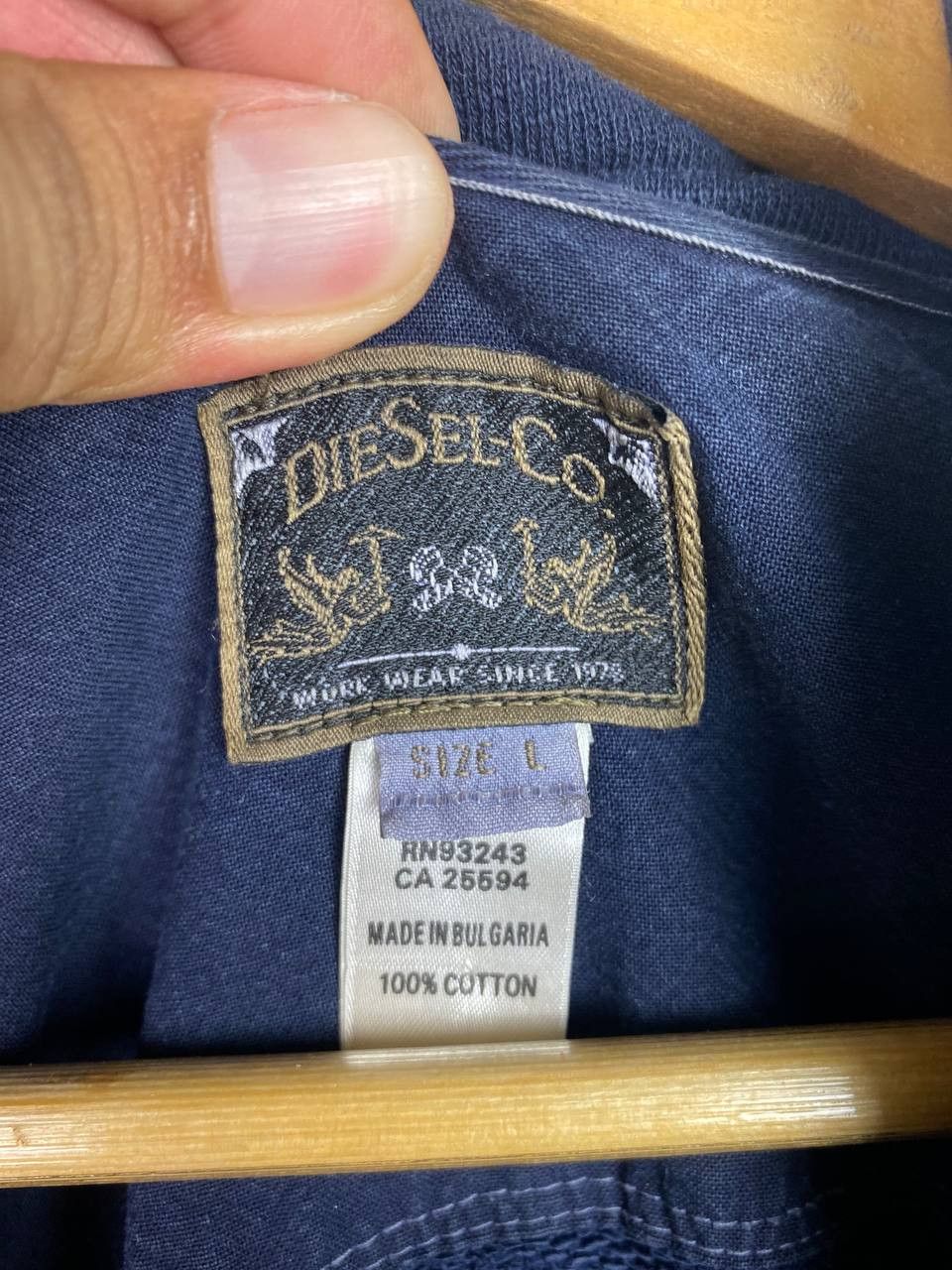 Diesel diesel & co cotton jacket cat eye button distressed design Size US L / EU 52-54 / 3 - 6 Thumbnail
