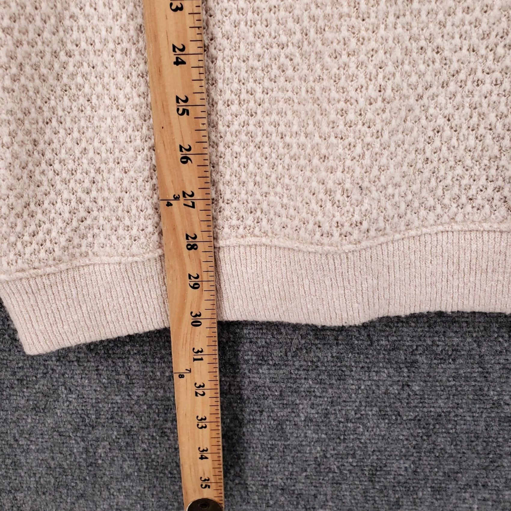 Uniqlo Uniqlo Sweater Womens L Beige Wool Blend Pullover Round Neck Long Sleeve Knit Modern Classic Adult Regular Fit Clothing Size L / US 10 / IT 46 - 4 Thumbnail