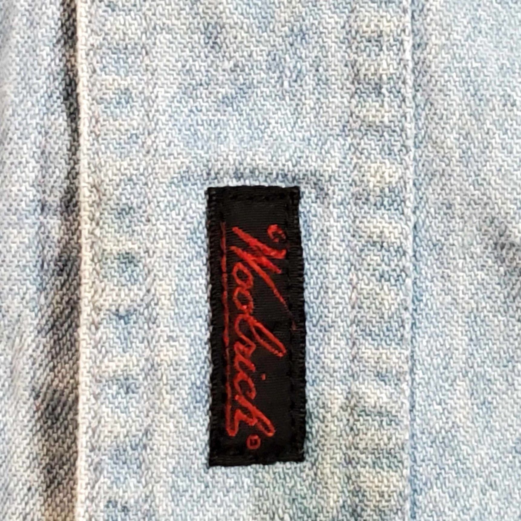 Vintage VINTAGE Woolrich Shirt Denim Long Sleeve Button-Up 2XL BIG Distressed Blueship? Size US XXL / EU 58 / 5 - 7 Thumbnail