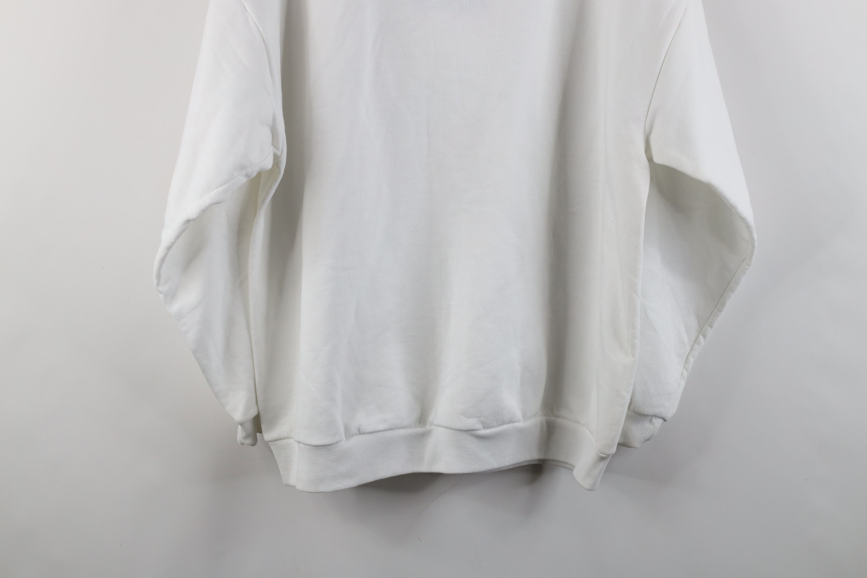 Vintage Deadstock Vintage 90s Streetwear Crewneck Sweatshirt White Size US L / EU 52-54 / 3 - 13 Thumbnail