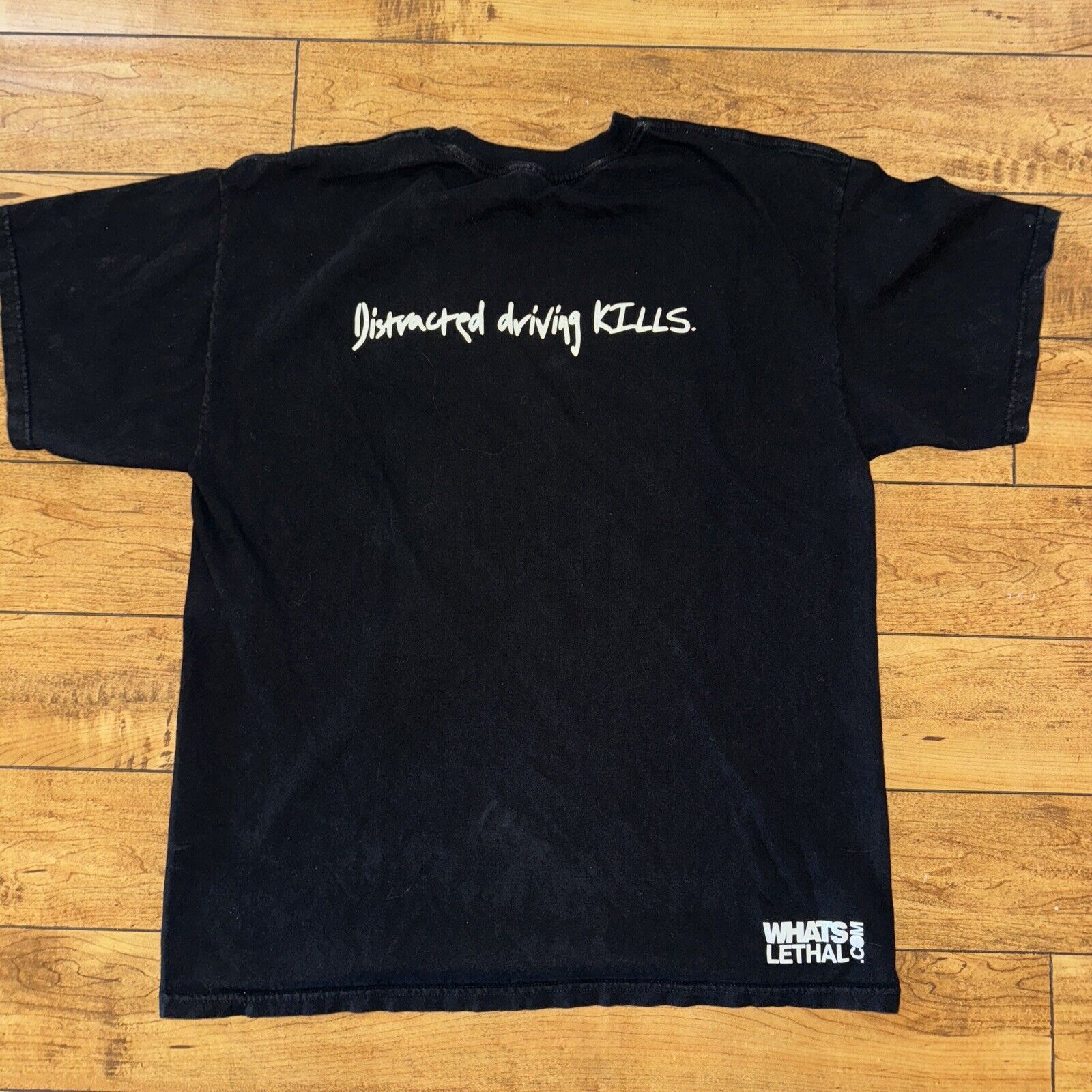 Band Tees × Japanese Brand Vintage Y2K Drinking And Driving T-Shirt Black XL 22.5x28 Size US XL / EU 56 / 4 - 3 Thumbnail