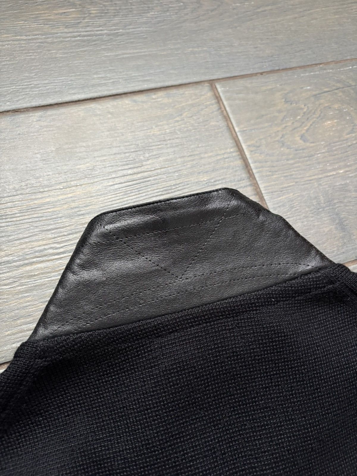 Burberry Burberry Black Label Knit Pullover Sweater Leather Trim Zip Size US M / EU 48-50 / 2 - 18 Thumbnail