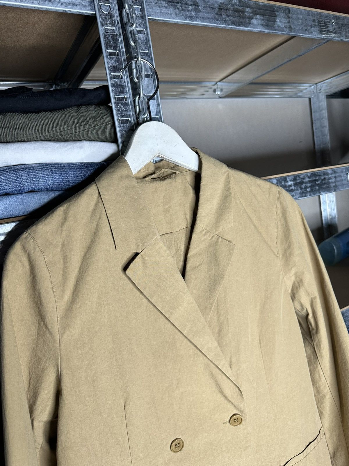 Cos COS Blazer 100% Cotton Beige Light Jacket Women’s Size 36 Size XS / US 0-2 / IT 36-38 - 3 Thumbnail