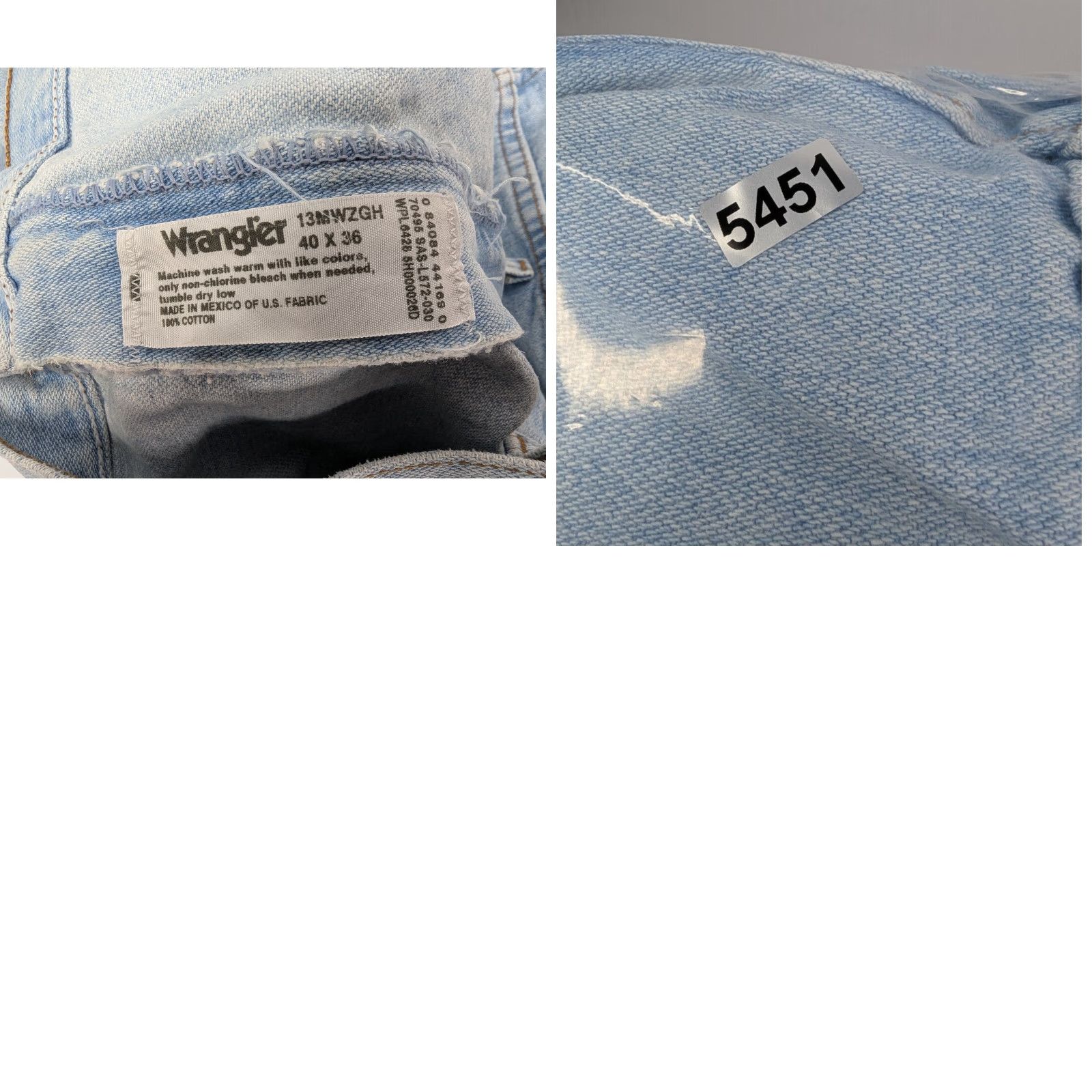 Wrangler VINTAGE Wrangler Jeans Men’s Size 40x36 Straight Cowboy Western Rodeo Workwear 13MWZGH Size US 40 / EU 56 - 9 Thumbnail