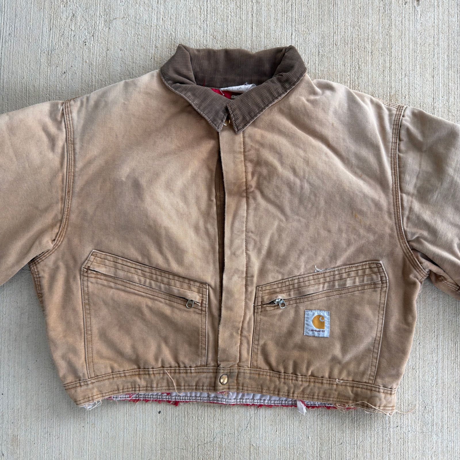 Carhartt × Vintage Carhartt brown cropped Detroit style work wear jacket Size US S / EU 44-46 / 1 - 3 Thumbnail