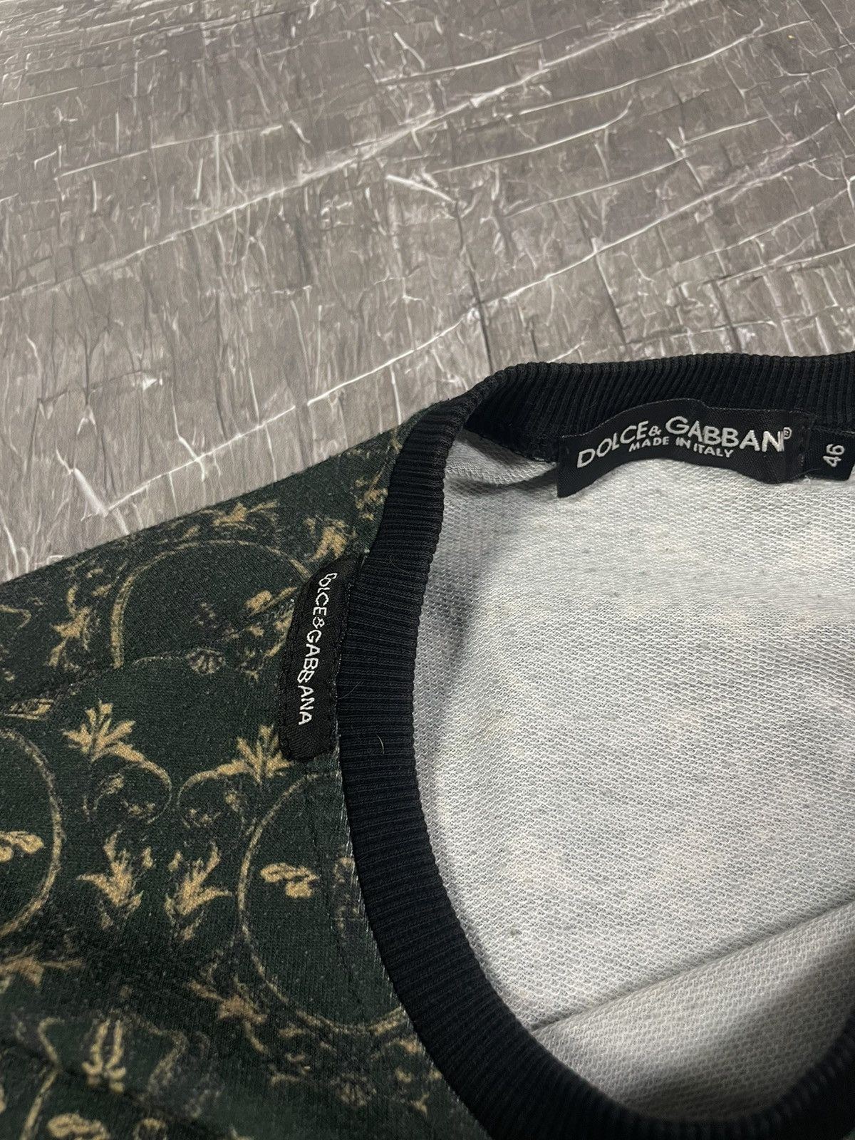 Dolce Gabbana Bee&Crown Monogram Rare Sweatshirt
