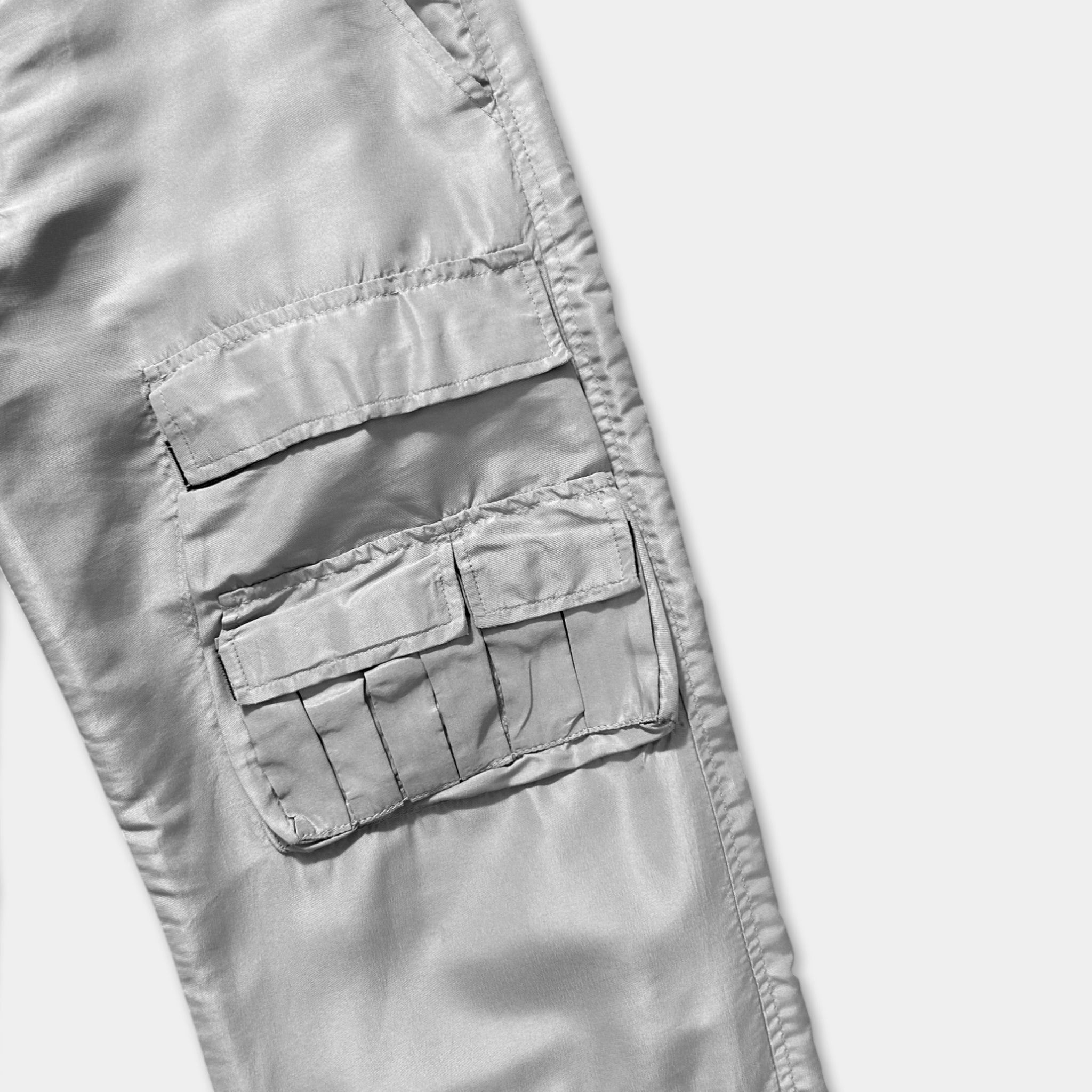 Japanese Brand Unkn Studios 2000's Space Style Cargo Pants Grey Size US M / EU 48-50 / 2 - 2 Thumbnail