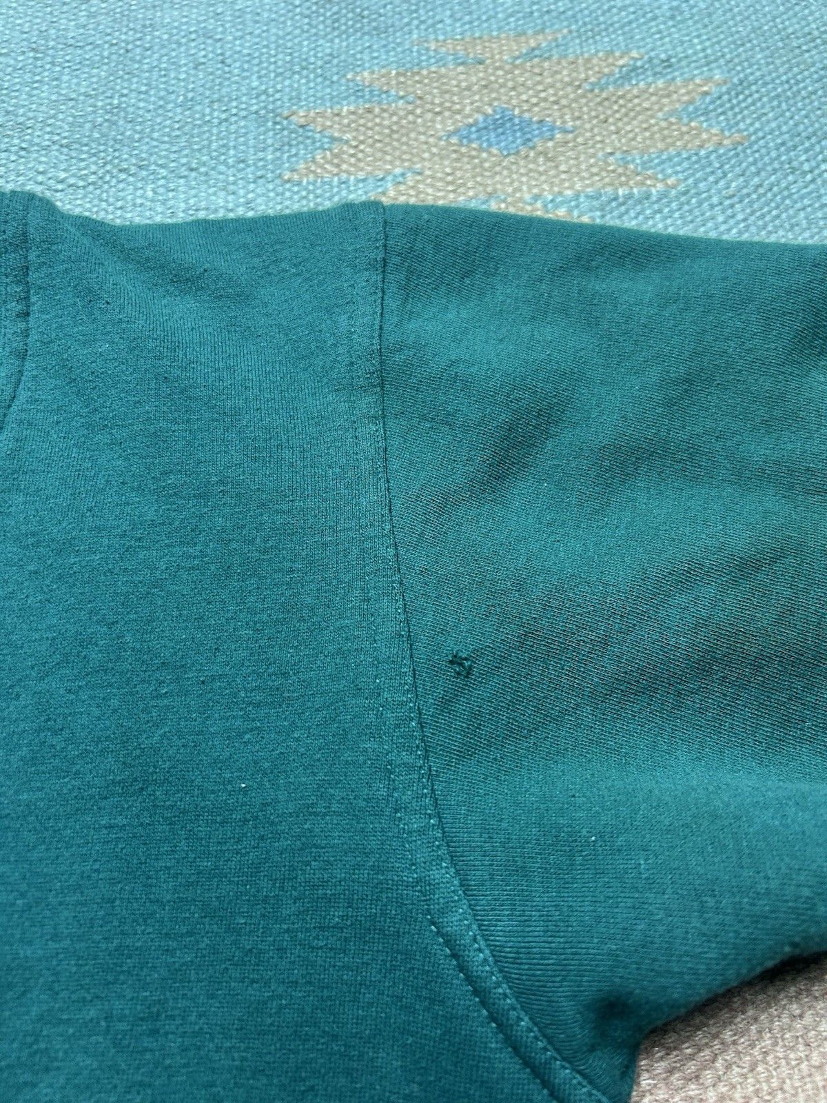 Vintage VTG 90s sweatshirt cardigan pro spirit blank forest green L Size L / US 10 / IT 46 - 7 Thumbnail