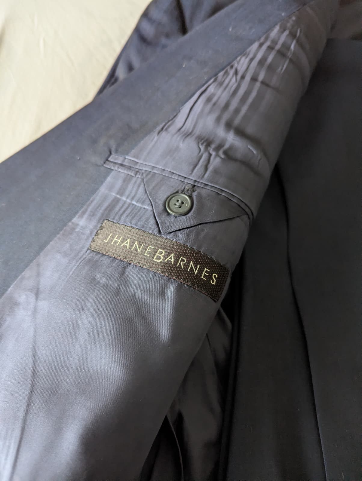 Other Vintage Double-Breasted Suit Jhane Barnes Size 44L - 2 Thumbnail