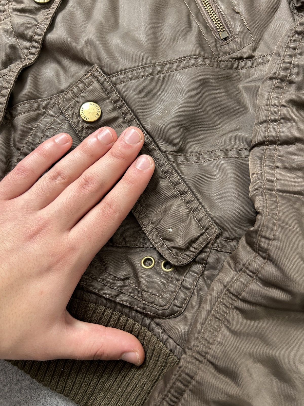 Japanese Brand Japanese Brand brown alaska jacket mens bombera Size S / US 4 / IT 40 - 4 Thumbnail