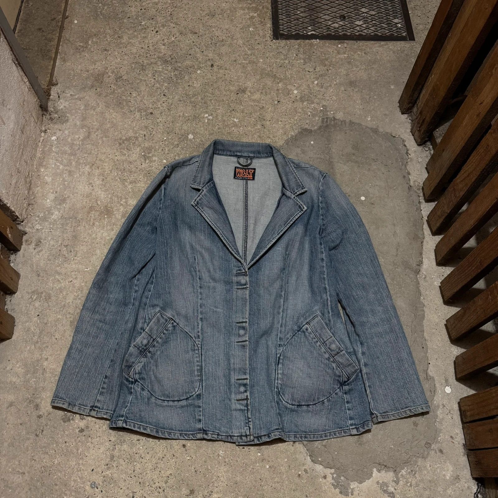 Walter Van Beirendonck Walter van Beirendonck wl&t denim jeans jacket 90s Size US L / EU 52-54 / 3 - 1 Thumbnail