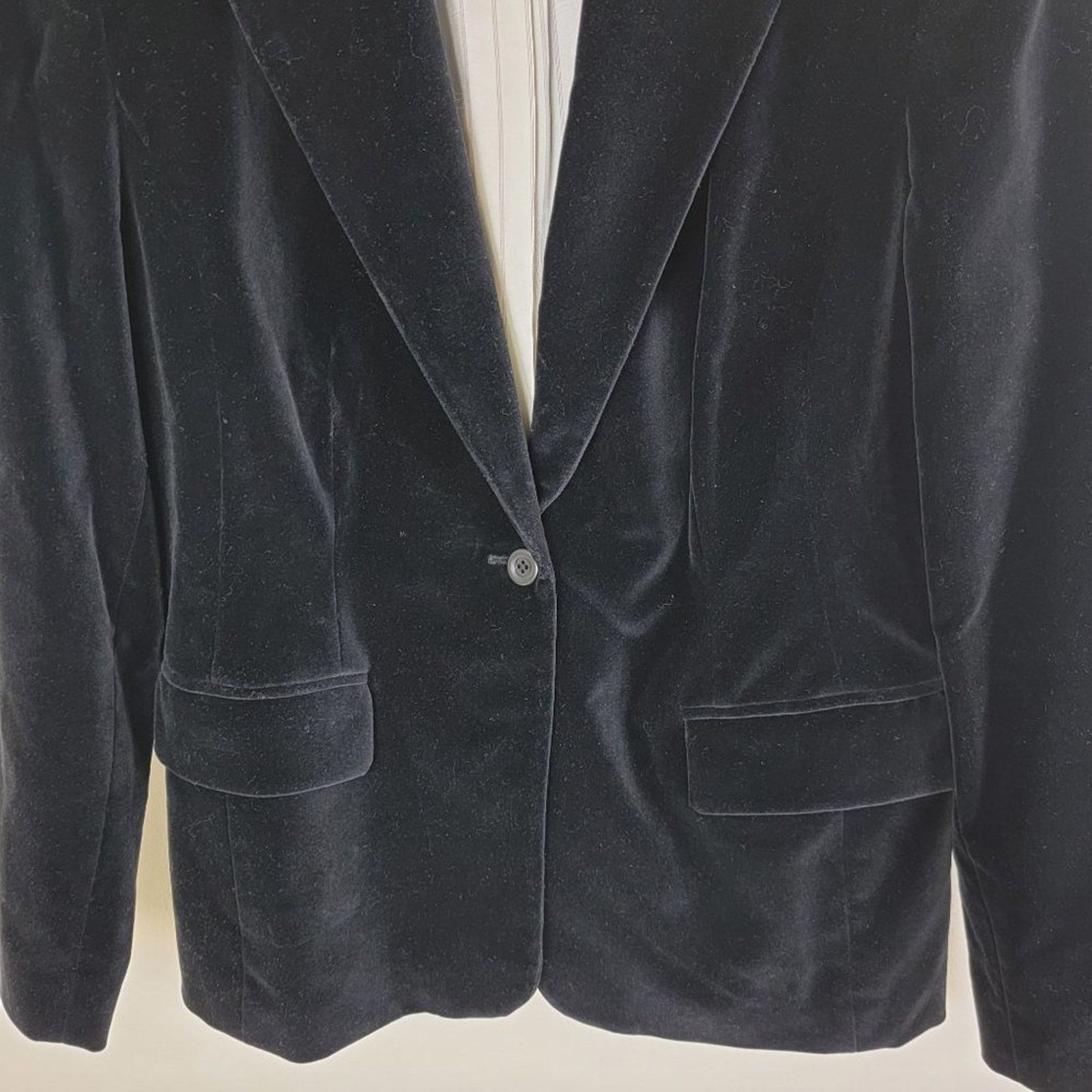 Lord & Taylor Lord & Taylor Womens Velour Crushed Velvet Blazer size 8 Size M / US 6-8 / IT 42-44 - 5 Thumbnail